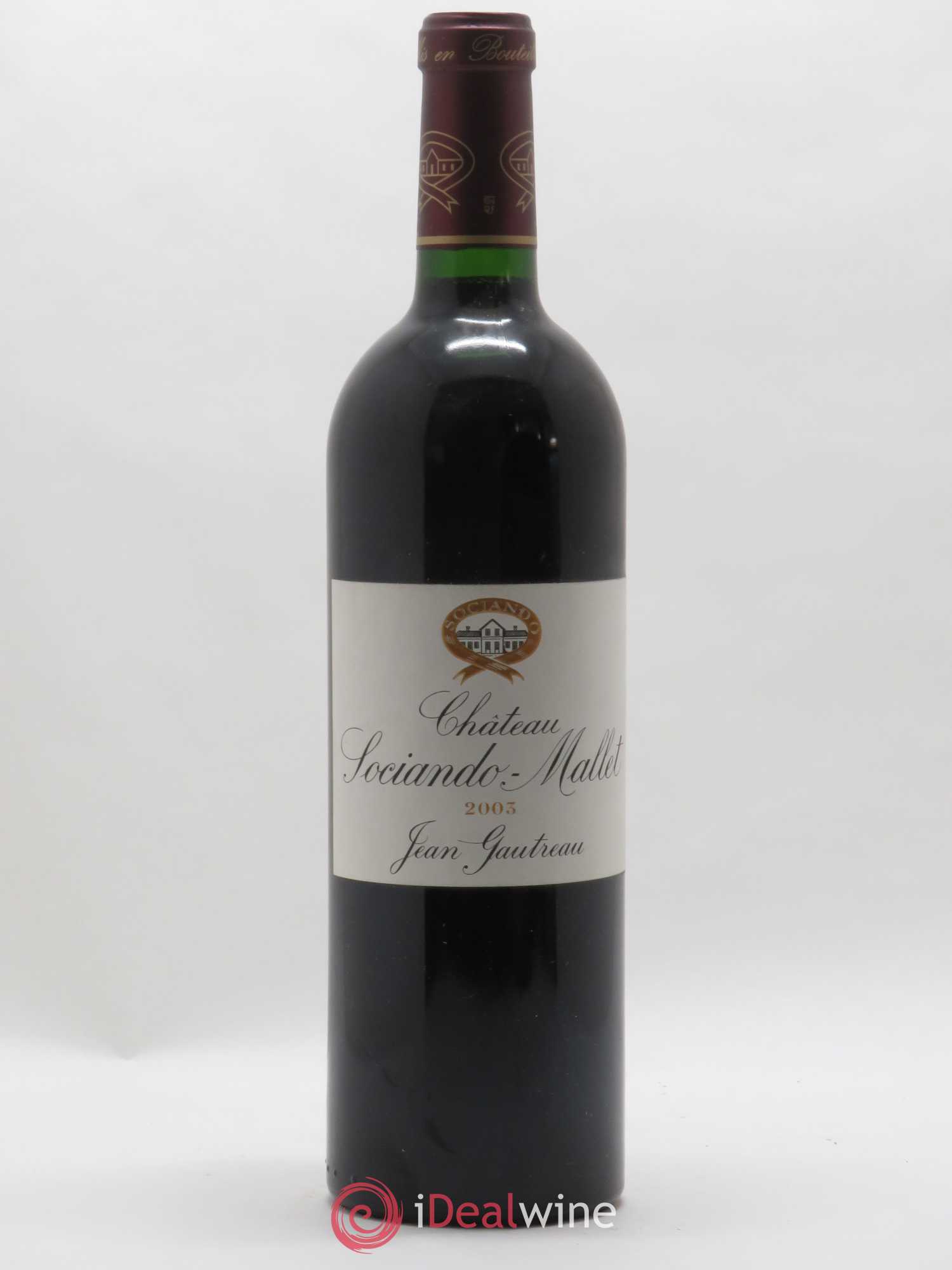 Château Sociando Mallet 2003 - Lot de 1 bouteille - 0