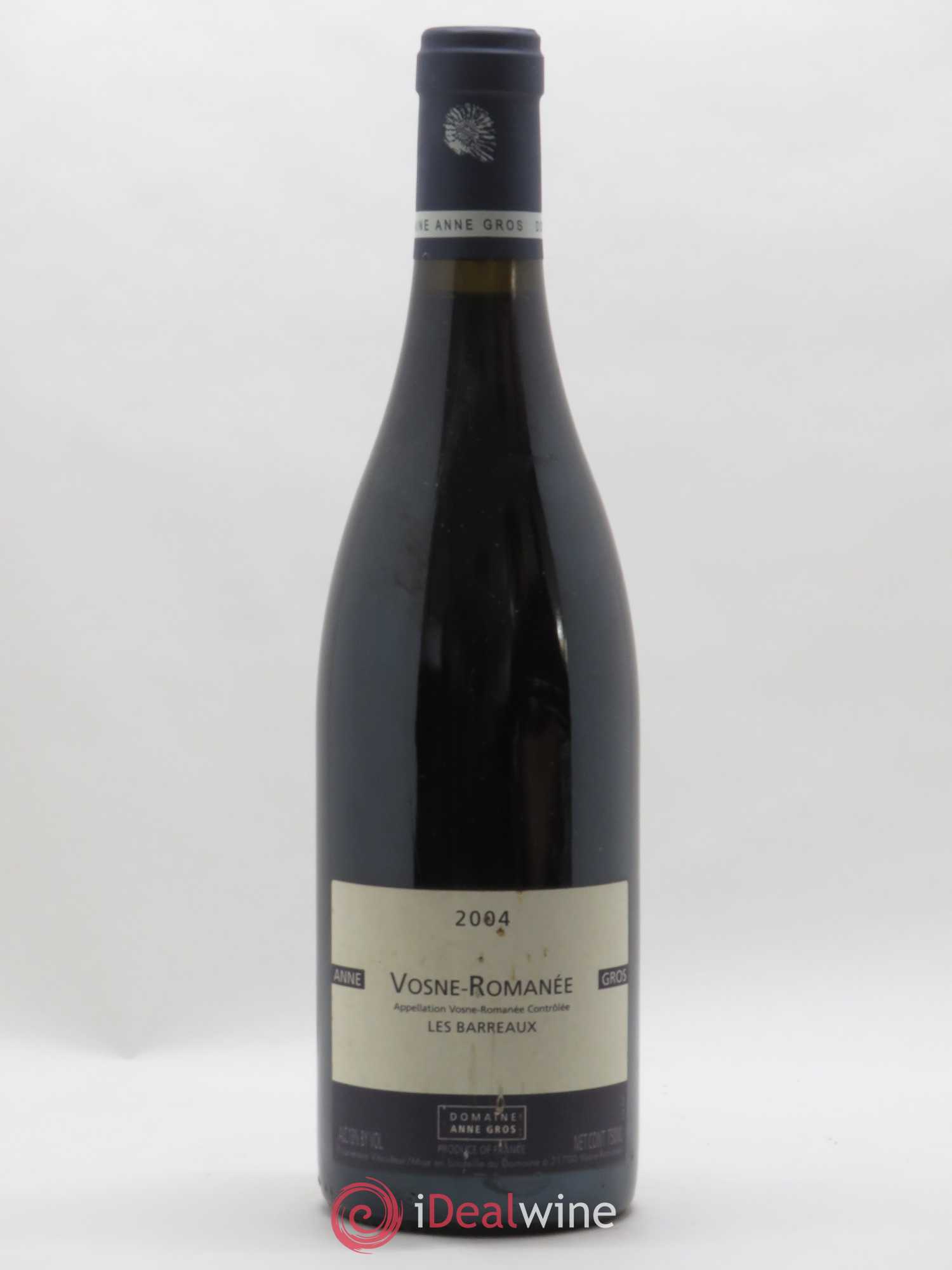 Vosne-Romanée Les Barreaux Anne Gros 2004 - Lot de 1 bouteille - 0