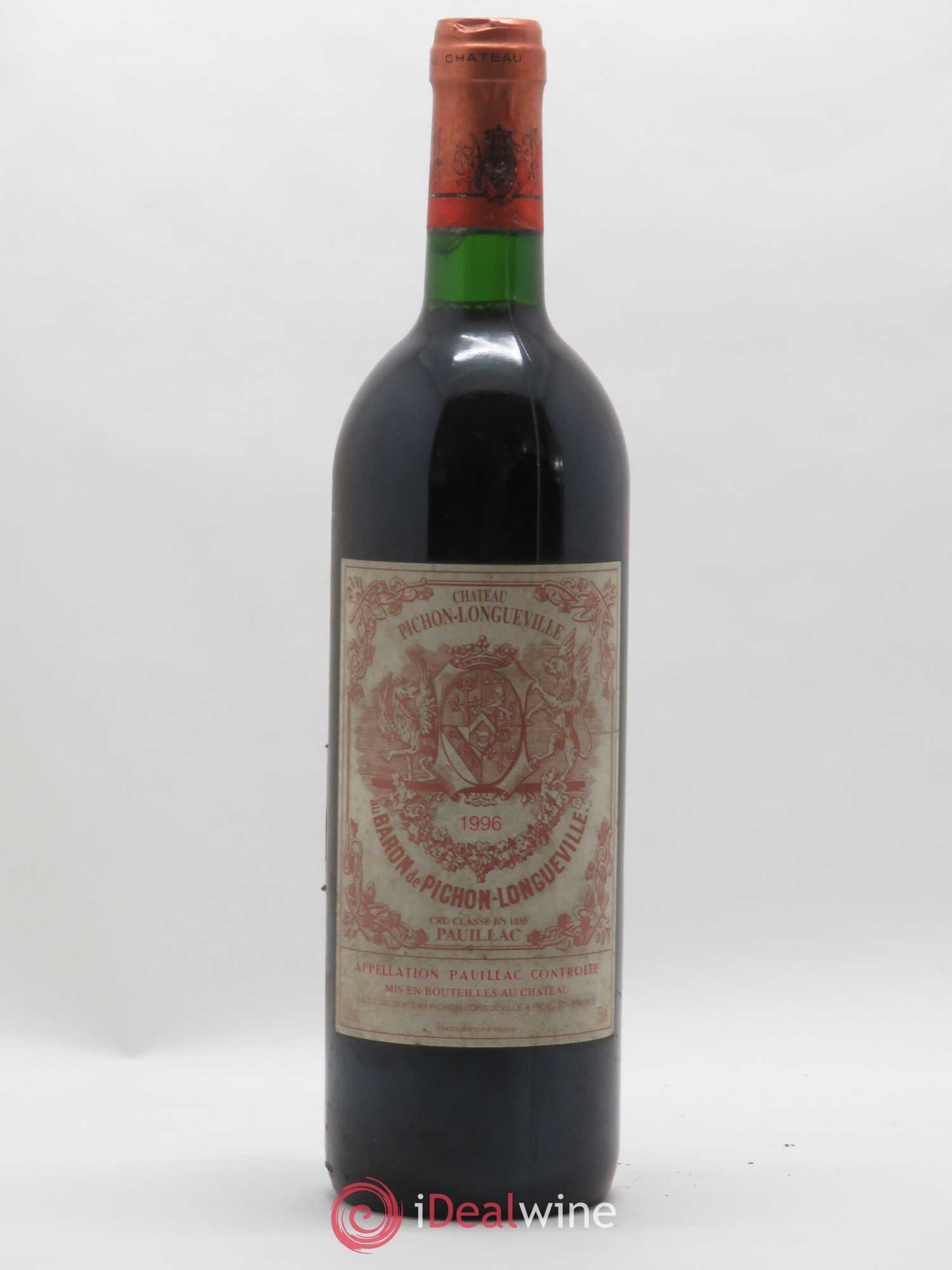 Pichon Longueville Baron 2ème Grand Cru Classé 1996 - Lot de 1 bouteille - 0