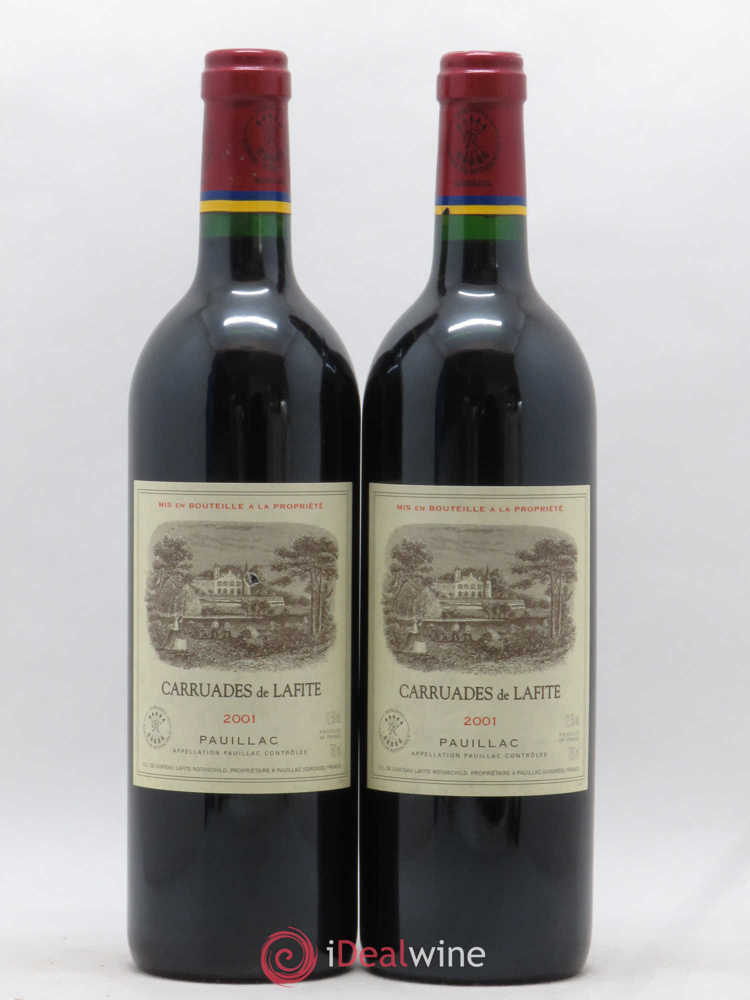 Carruades de Lafite Rothschild Second Vin 2001 - Lot de 2 bouteilles - 0