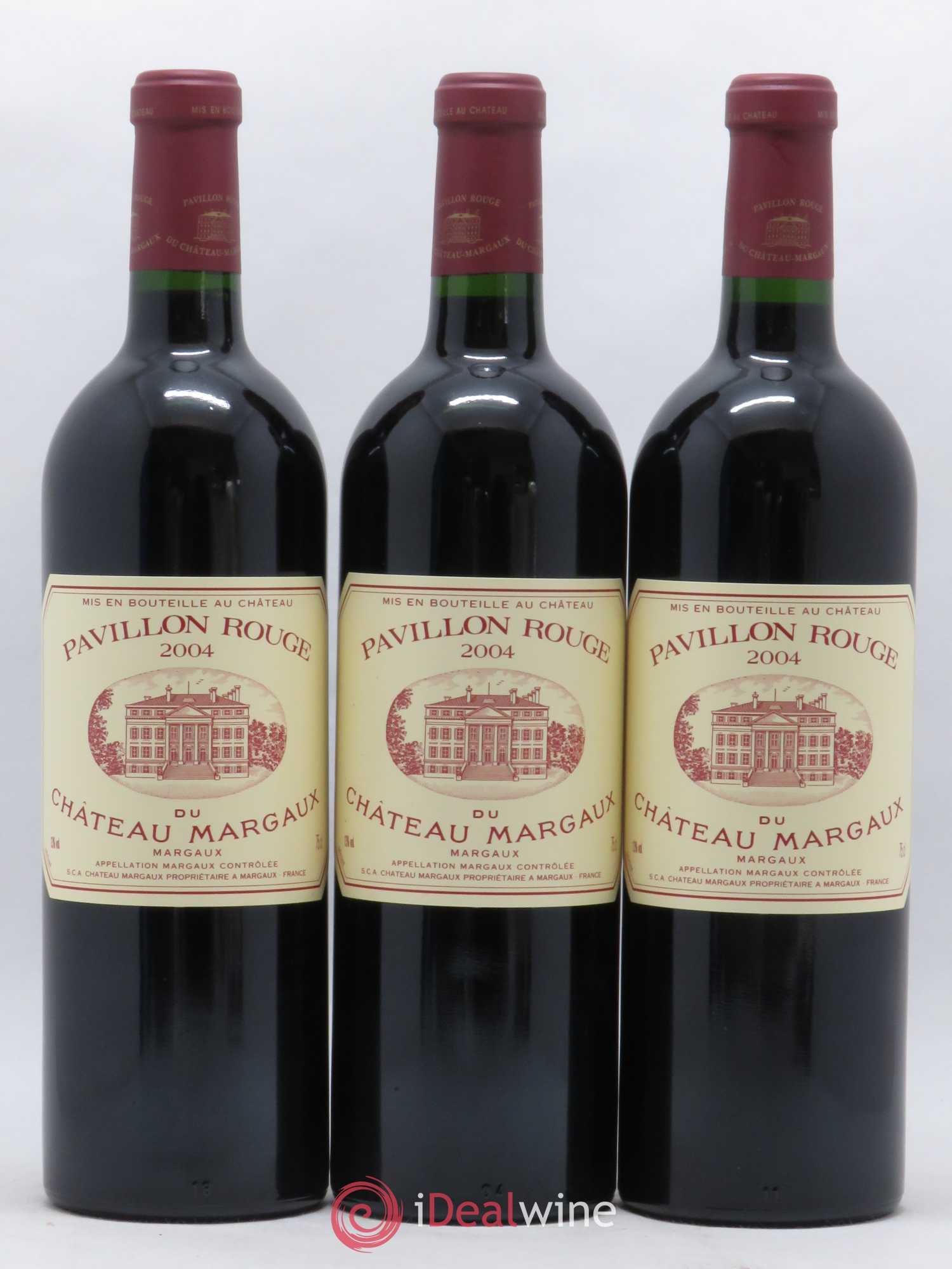 Pavillon Rouge du Château Margaux Second Vin 2004 - Lot de 3 bouteilles - 0