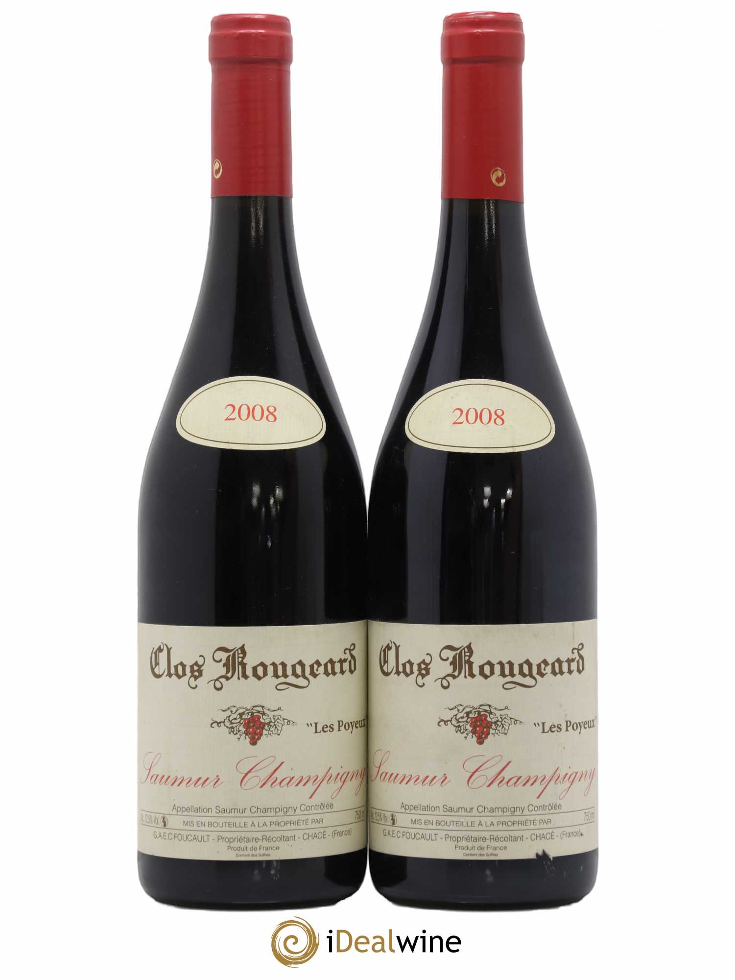 Saumur-Champigny Les Poyeux Clos Rougeard 2008 - Lot de 2 bouteilles - 0