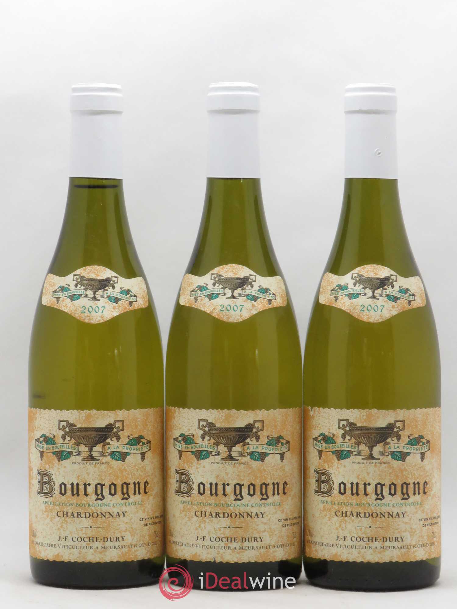 Bourgogne Coche Dury (Domaine) 2007 - Lot de 3 bouteilles - 0