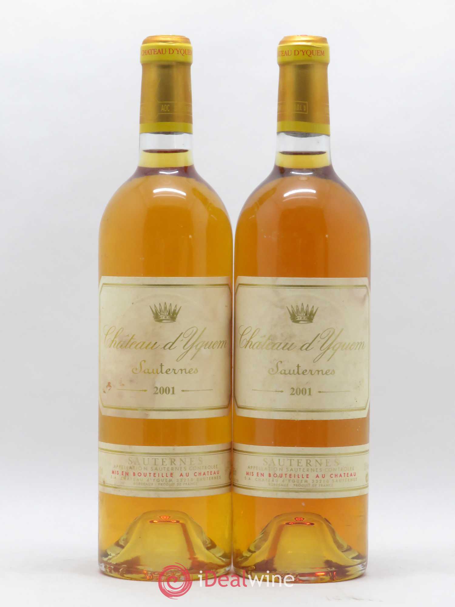 Château d' Yquem 1er Cru Classé Supérieur 2001 - Lotto di 2 bottiglie - 0