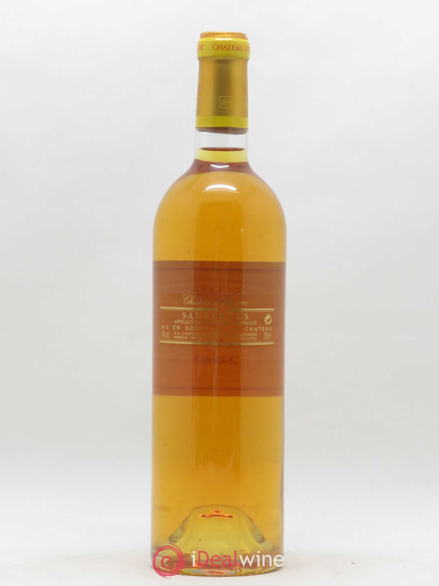 Château d' Yquem 1er Cru Classé Supérieur 2003 - Lotto di 1 bottiglia - 1