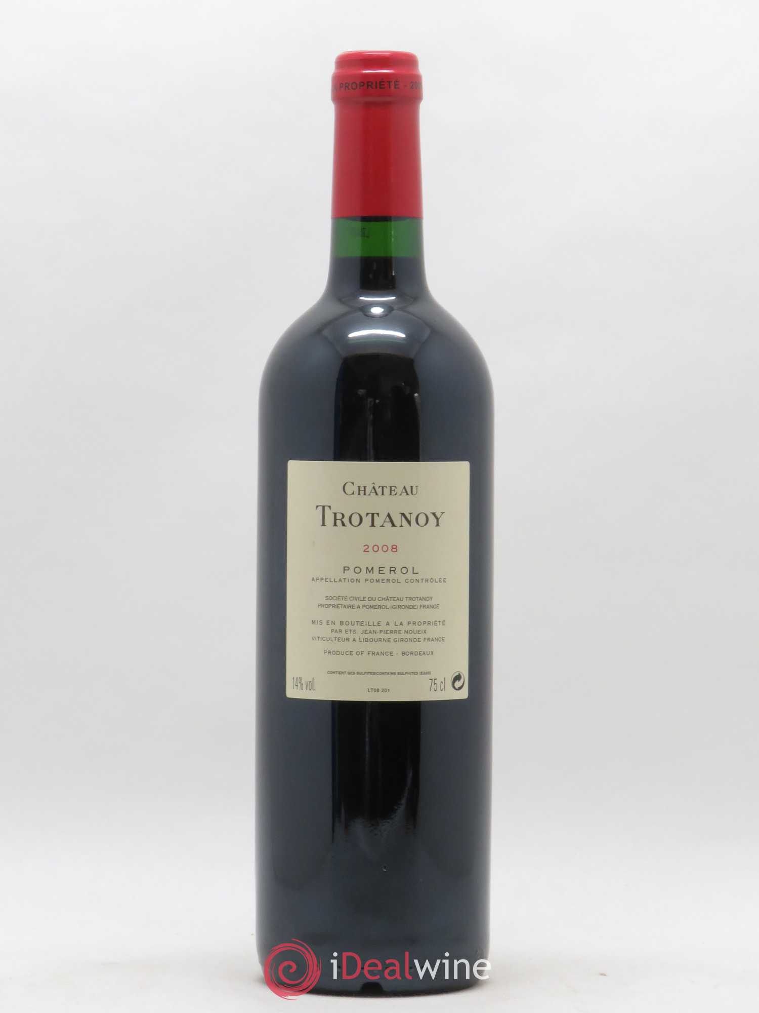Château Trotanoy 2008 - Lot de 1 bouteille - 1