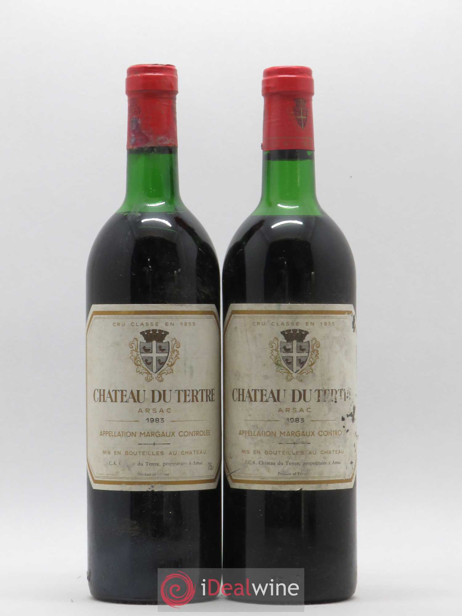 Château du Tertre 5ème Grand Cru Classé 1983 - Lot de 2 bouteilles - 0