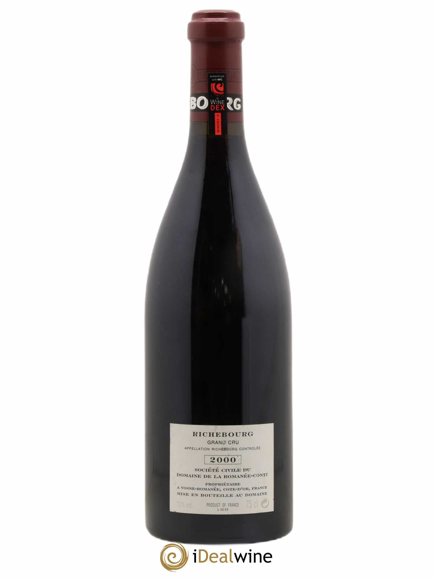 Richebourg Grand Cru Domaine de la Romanée-Conti 2000 - Lot de 1 bouteille - 1