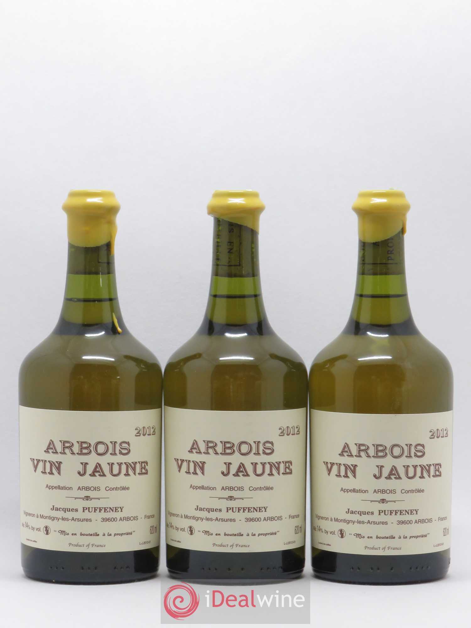 Arbois Vin Jaune Jacques Puffeney 2012 - Lot de 3 bouteilles - 0