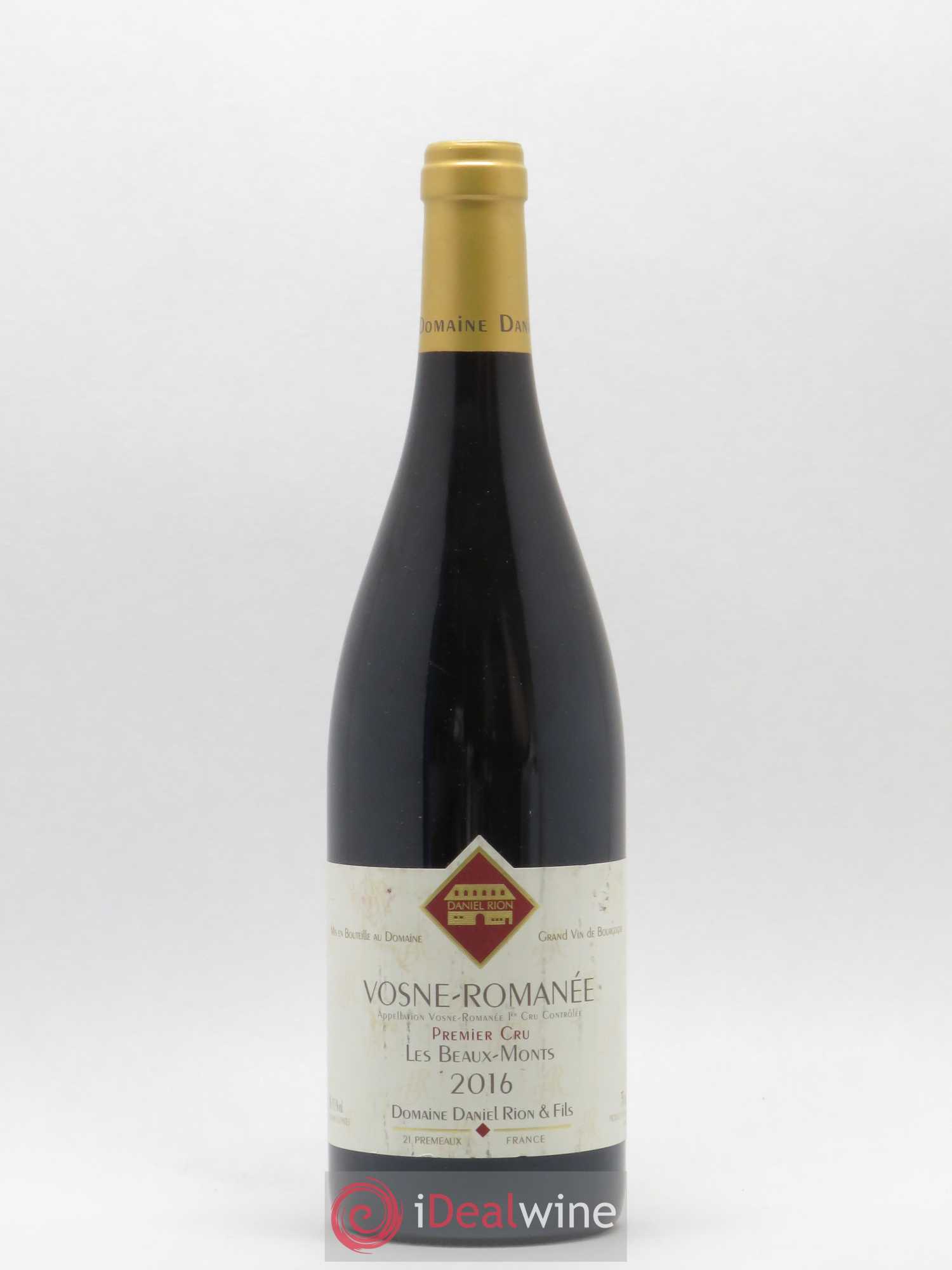 Vosne-Romanée 1er Cru Les Beaux Monts Domaine Daniel Rion et Fils 2016 - Posten von 1 Flasche - 0