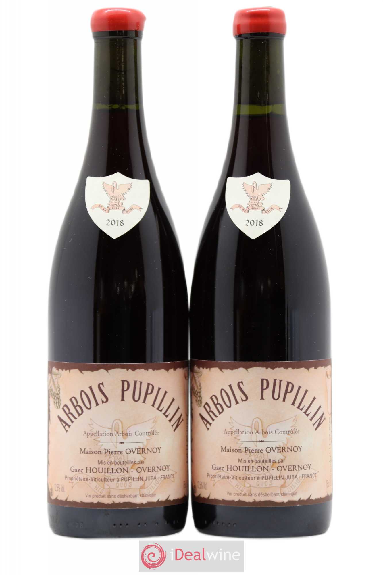 Arbois-Pupillin Poulsard (cire rouge) Overnoy-Houillon (Domaine) 2018 - Lot de 2 bouteilles - 0