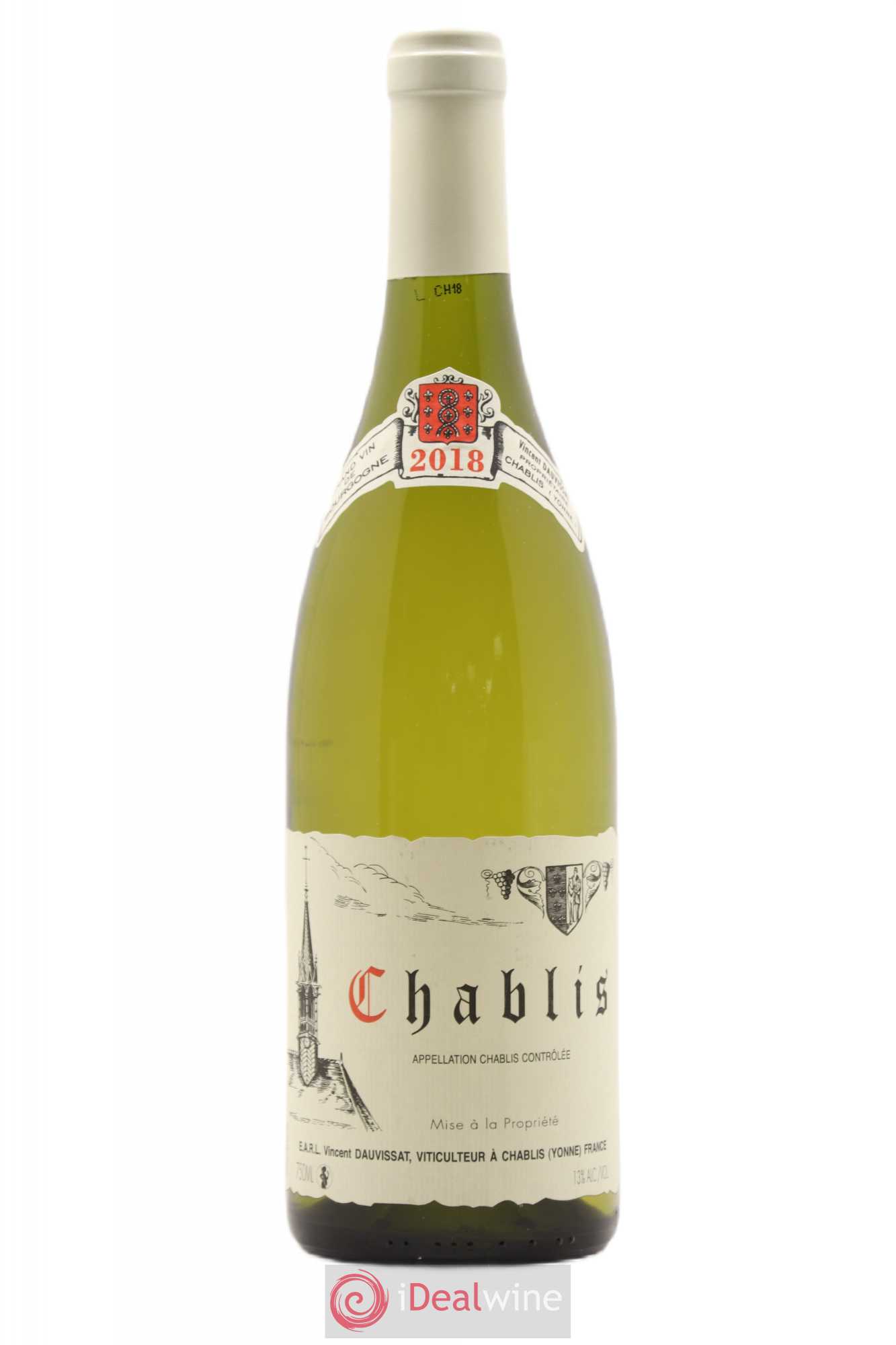 Chablis Vincent Dauvissat (Domaine) 2018 - Lot de 1 bouteille - 0