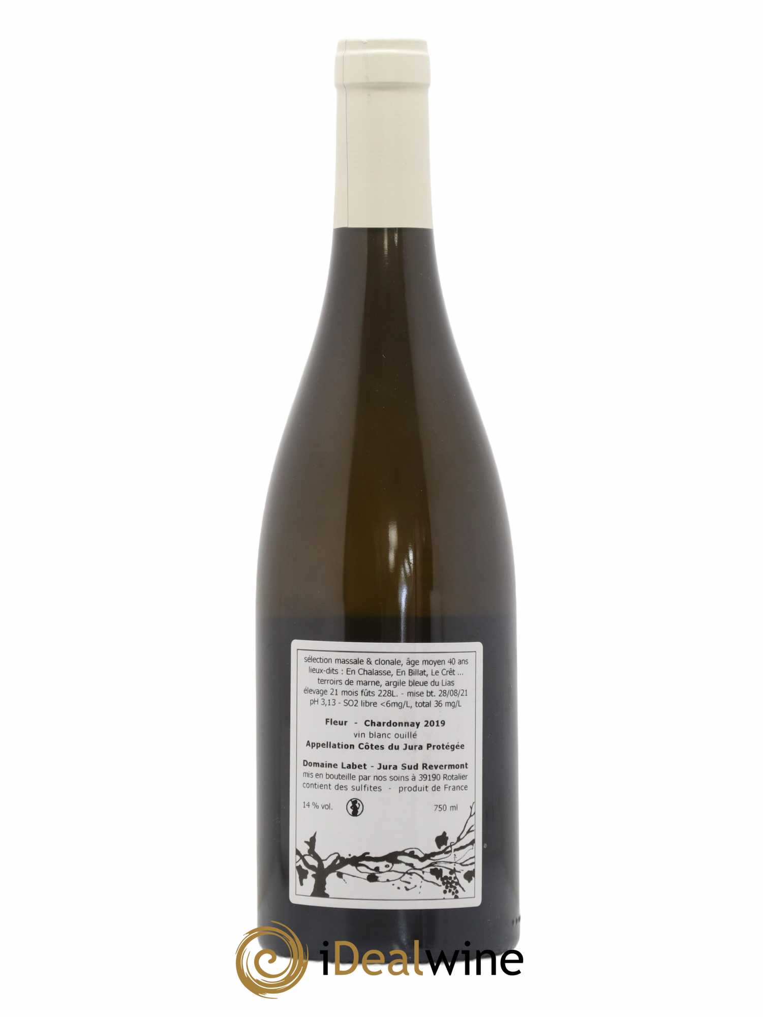 Côtes du Jura Chardonnay Fleur Romain - Julien  - Charline Labet 2019 - Lot of 1 bottle - 1