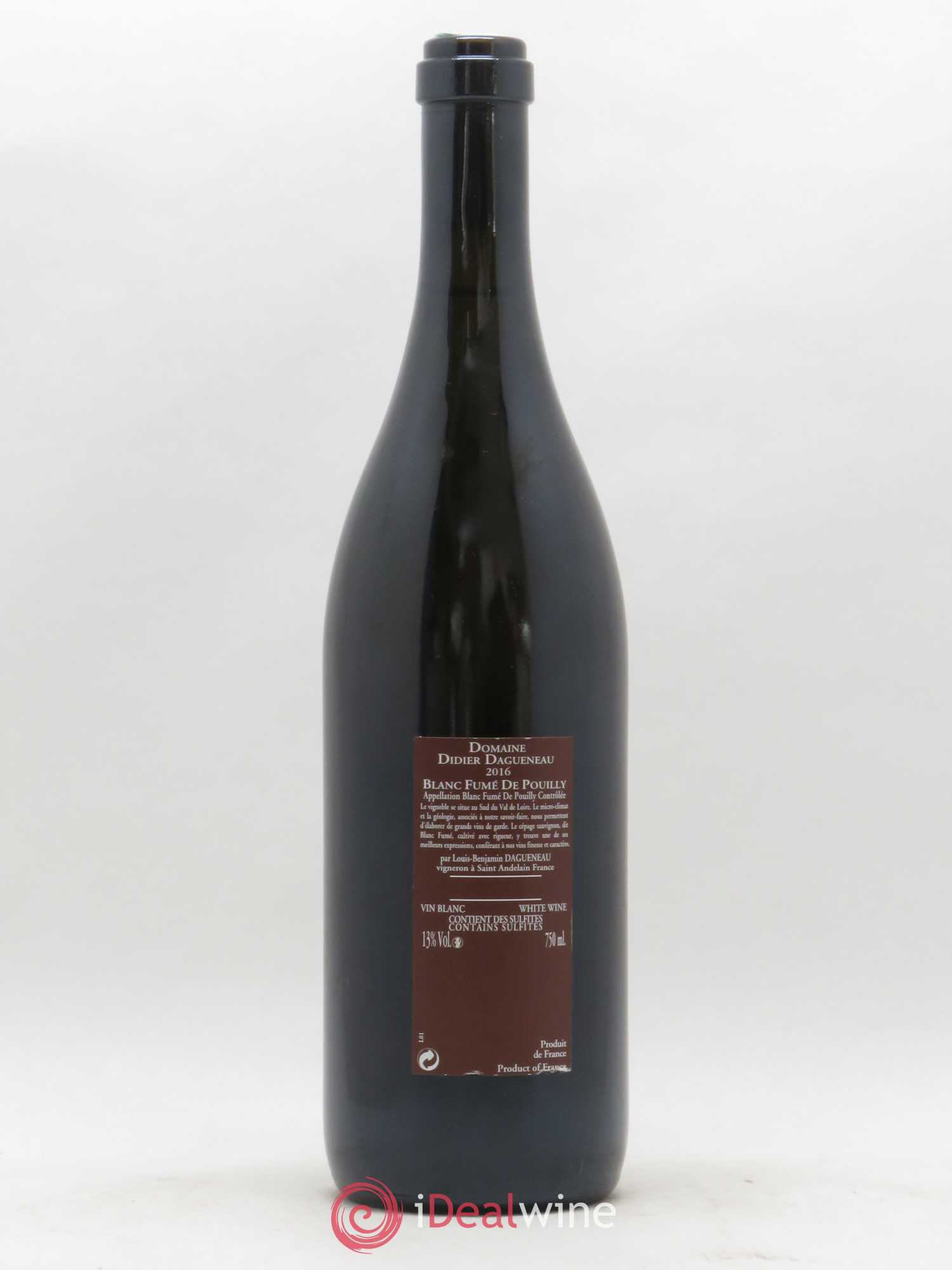 Vin de France (anciennement Pouilly-Fumé) Pur Sang Dagueneau (Domaine Didier - Louis-Benjamin) 2016 - Lot de 1 bouteille - 1