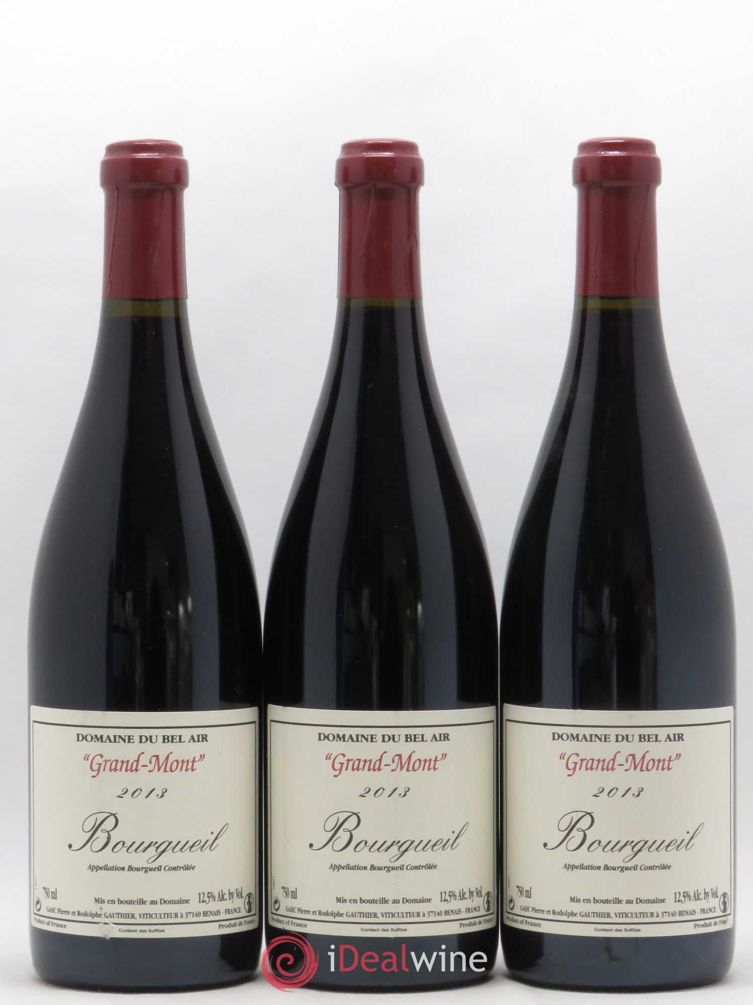 Bourgueil Grand Mont Domaine du Bel Air 2013 - Lot de 3 bouteilles - 0