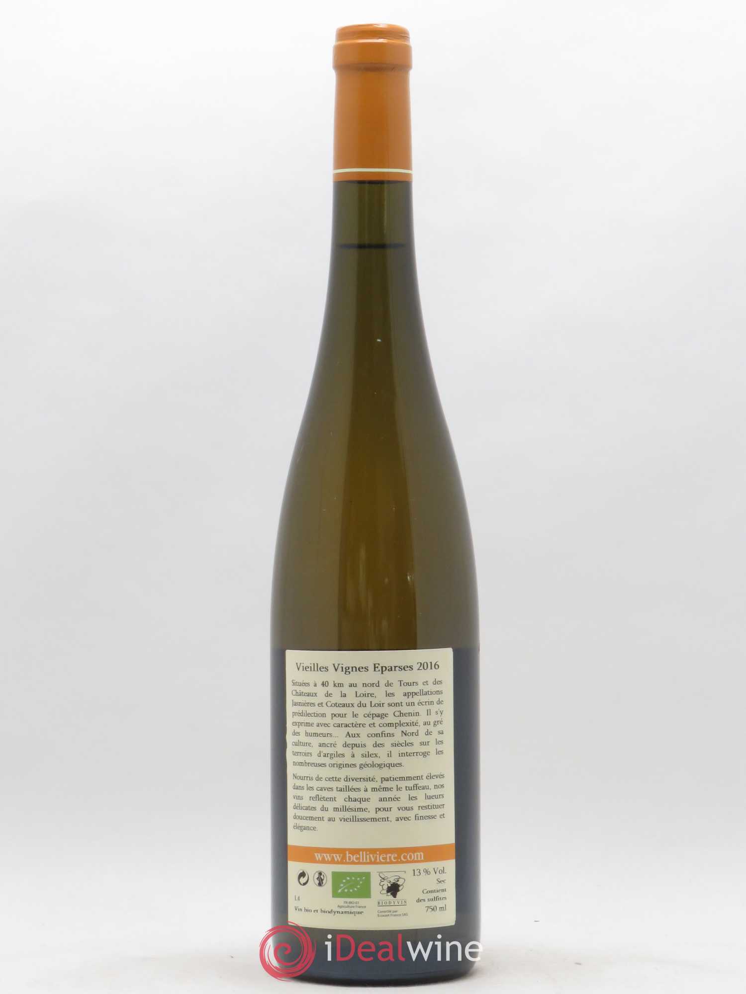 Coteaux du Loir Vieilles Vignes Eparses Domaine de Bellivière 2016 - Lot de 1 bouteille - 1