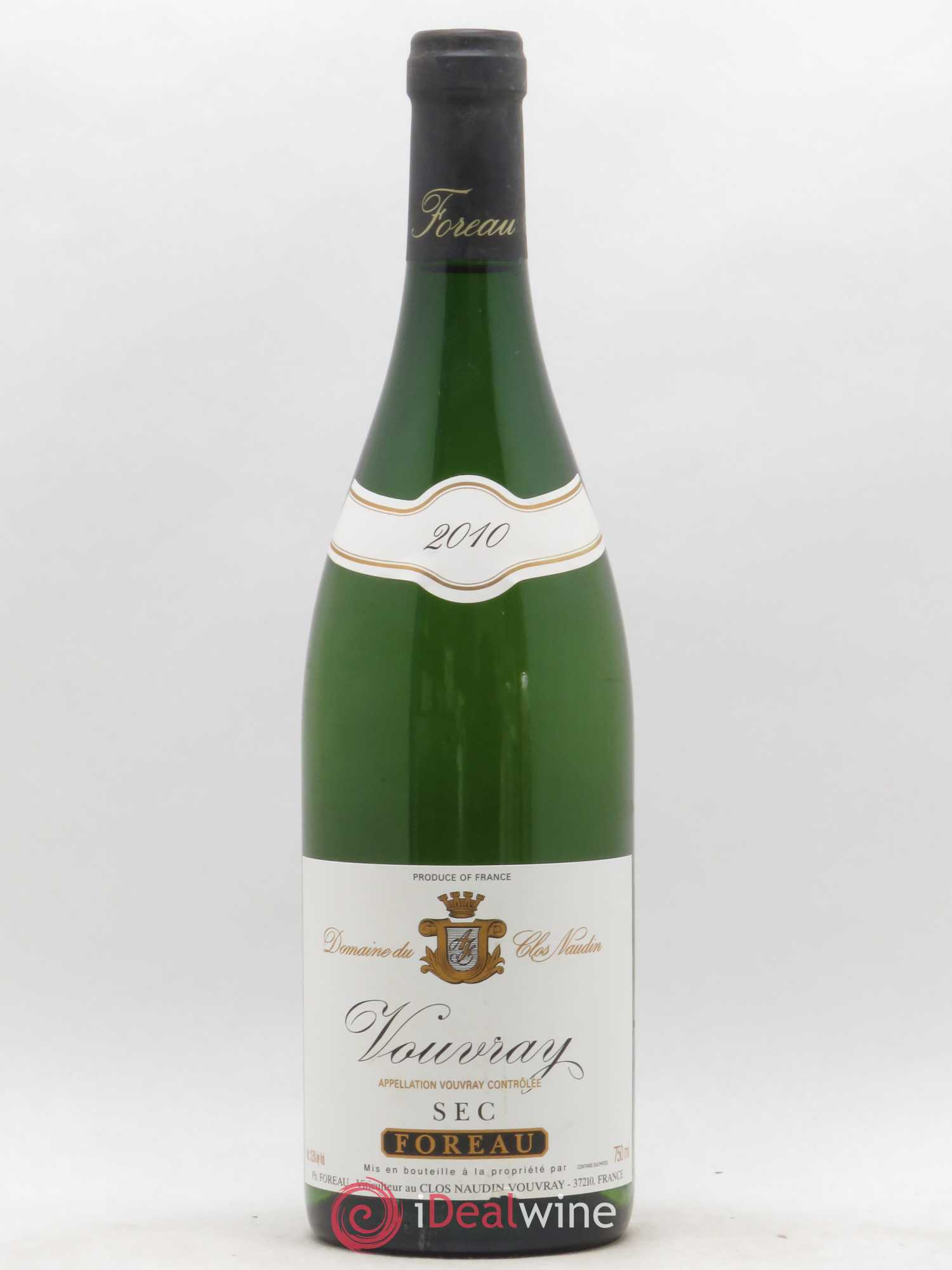 Vouvray Sec Clos Naudin - Philippe Foreau 2010 - Lot de 1 bouteille - 0