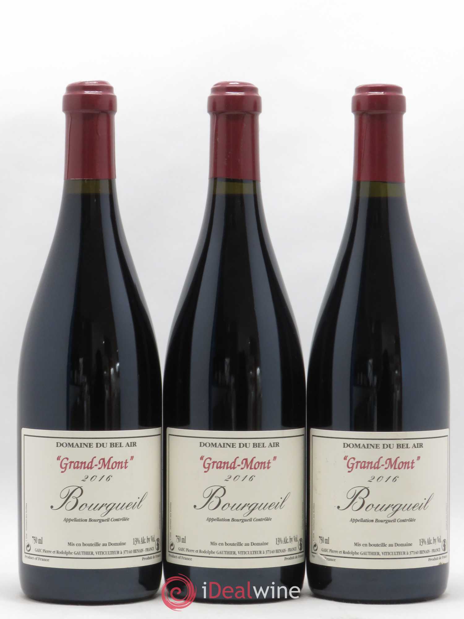 Bourgueil Grand Mont P Gauthier 2016 - Posten von 3 Flaschen - 0