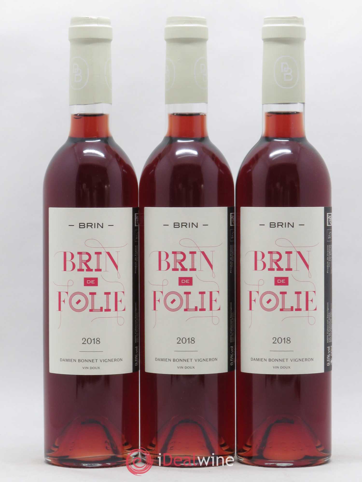Vin de France Brin de Folie D Bonnet Vin Doux 50cl 2018 - Lot de 3 bouteilles - 0