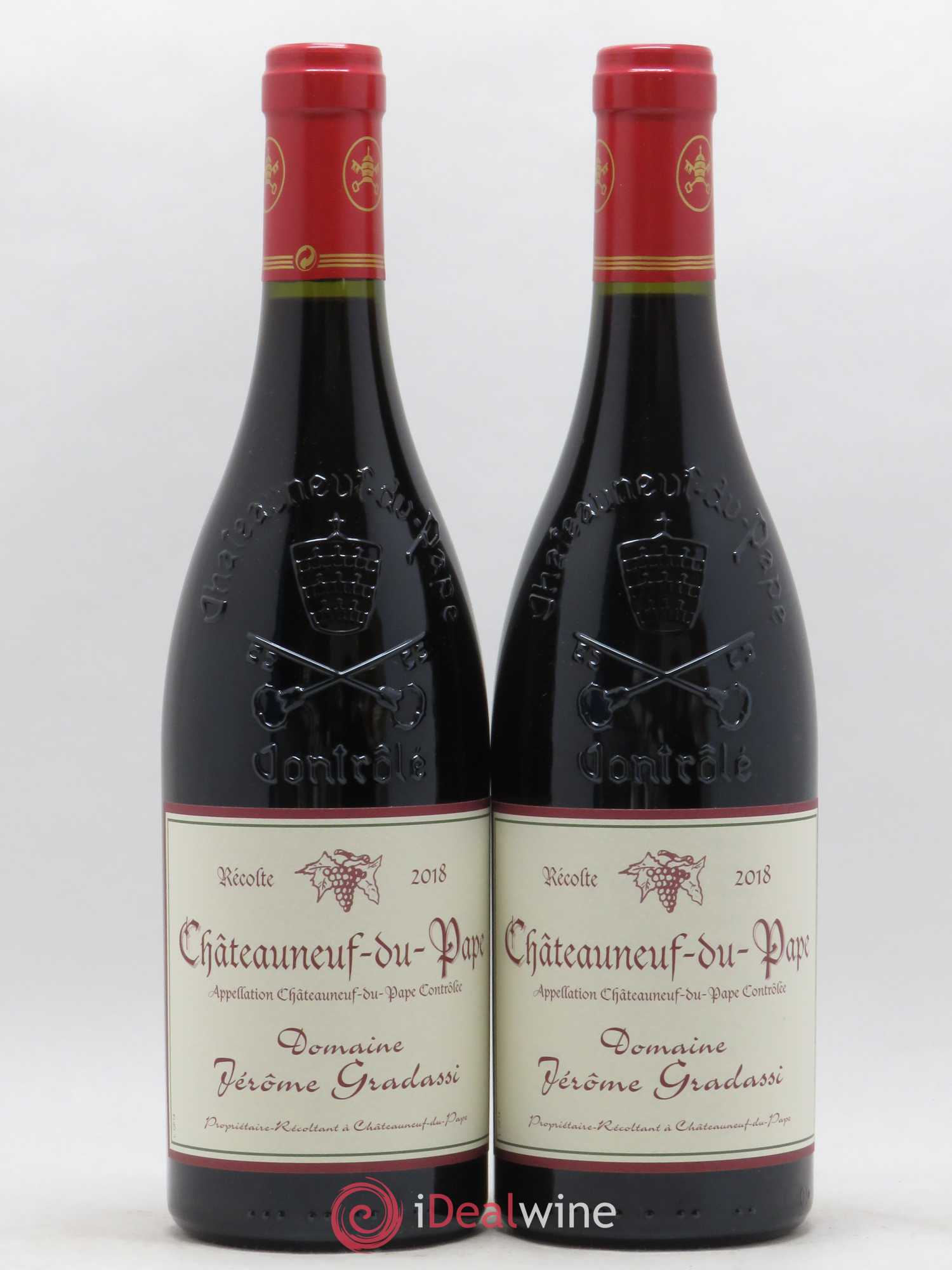 Châteauneuf-du-Pape Jerôme Gradassi 2018 - Lot de 2 bouteilles - 0