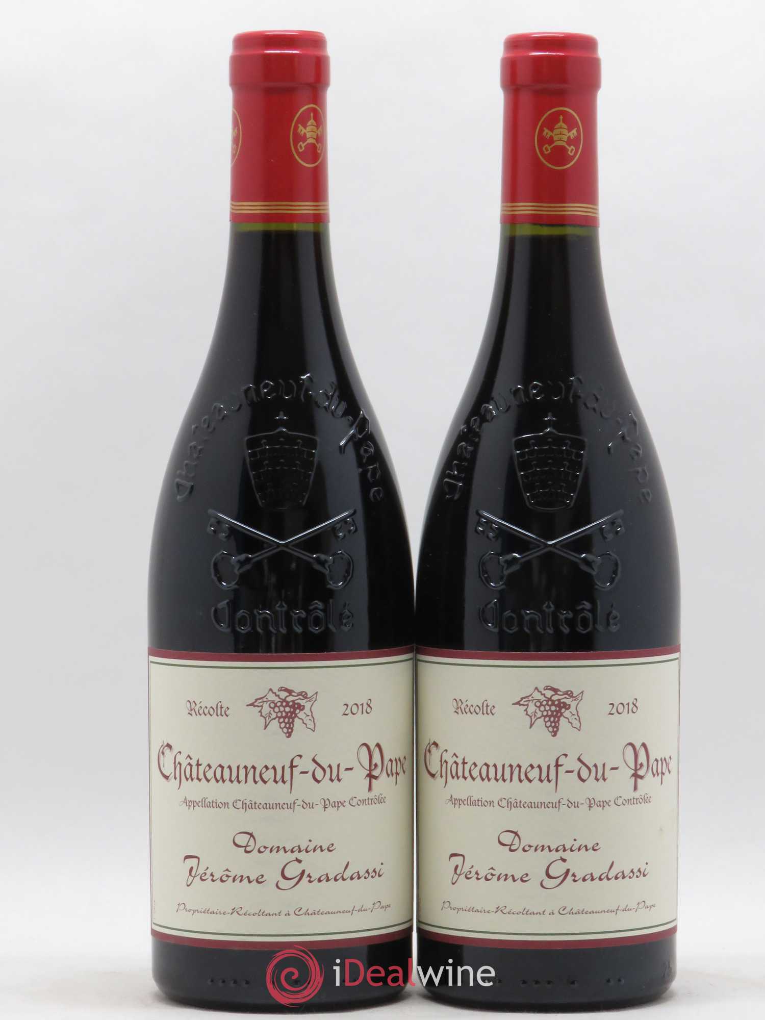 Châteauneuf-du-Pape Jerôme Gradassi 2018 - Lot de 2 bouteilles - 0
