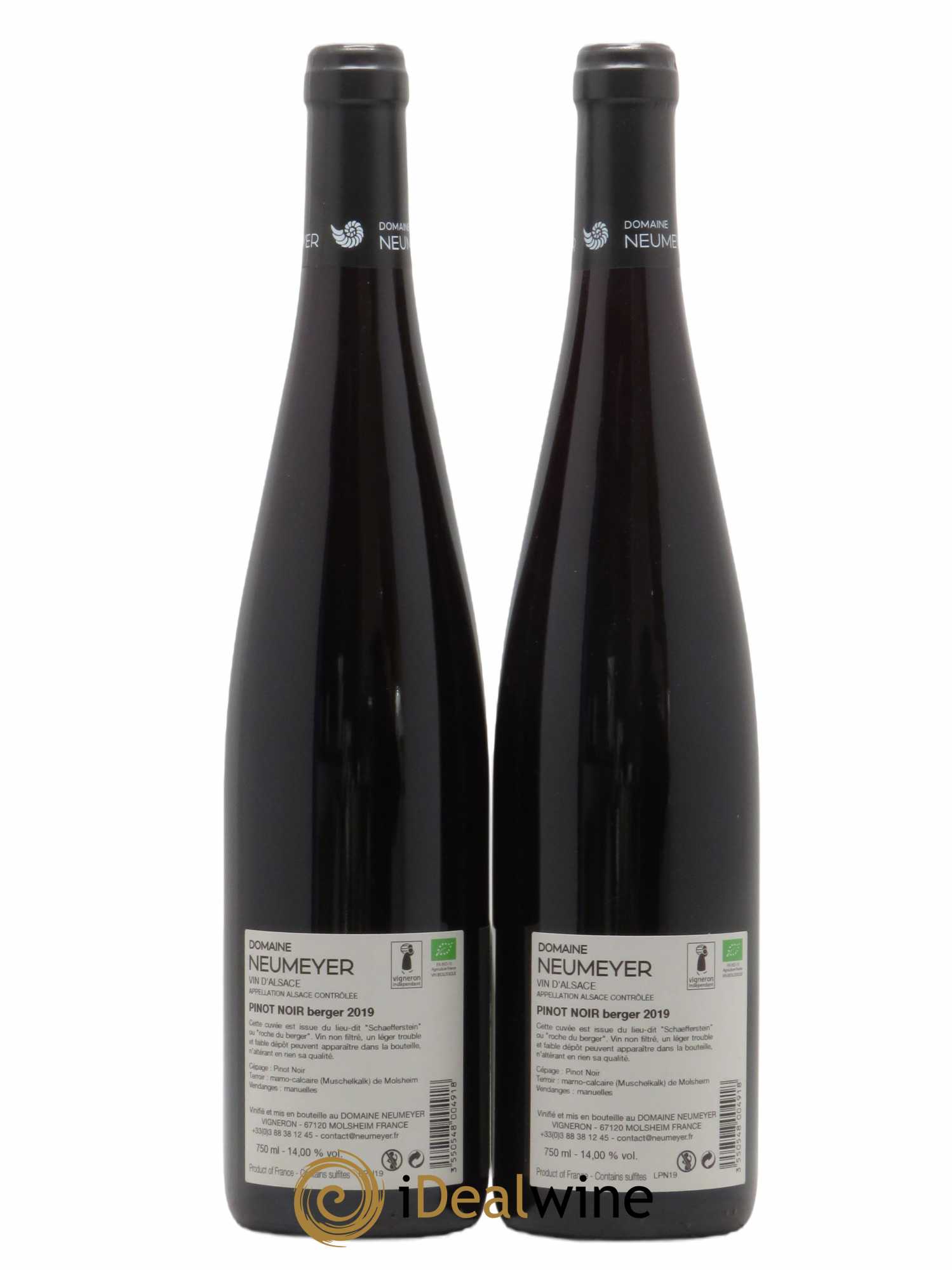 Pinot Noir Neumeyer Berger 2019 - Lot de 2 bouteilles - 1