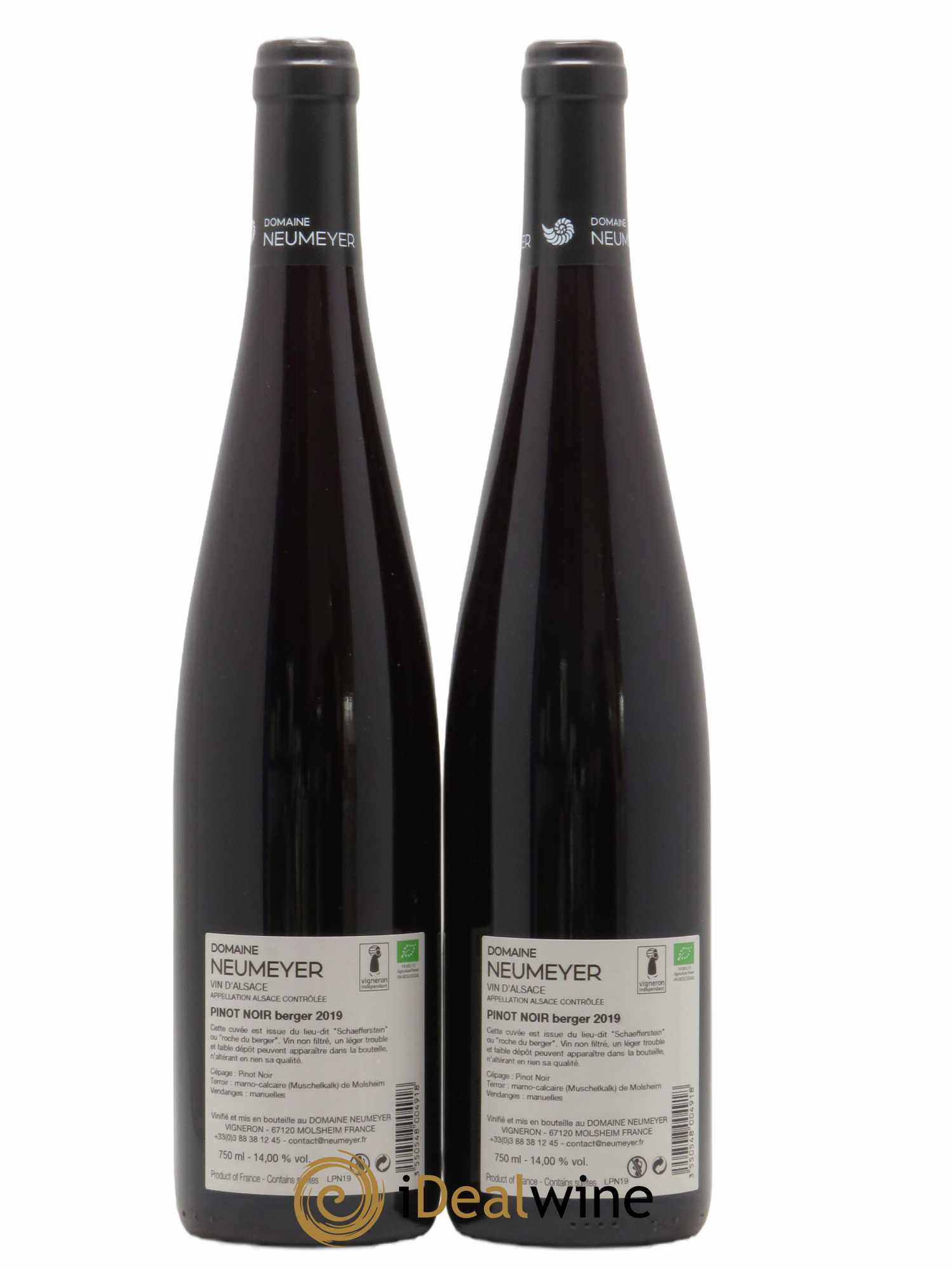 Pinot Noir Neumeyer Berger 2019 - Lot de 2 bouteilles - 1