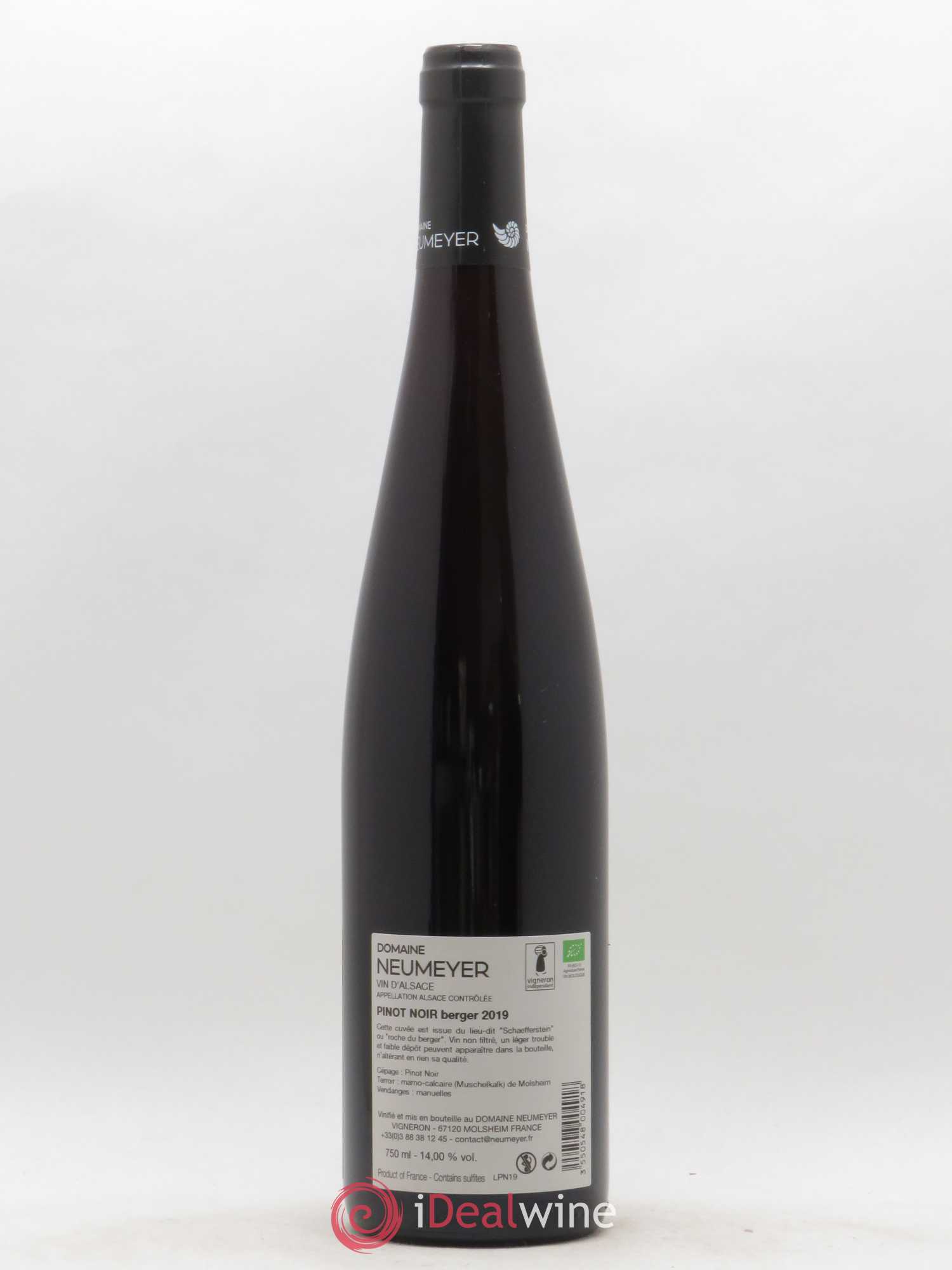 Pinot Noir Neumeyer Berger 2019 - Posten von 1 Flasche - 1