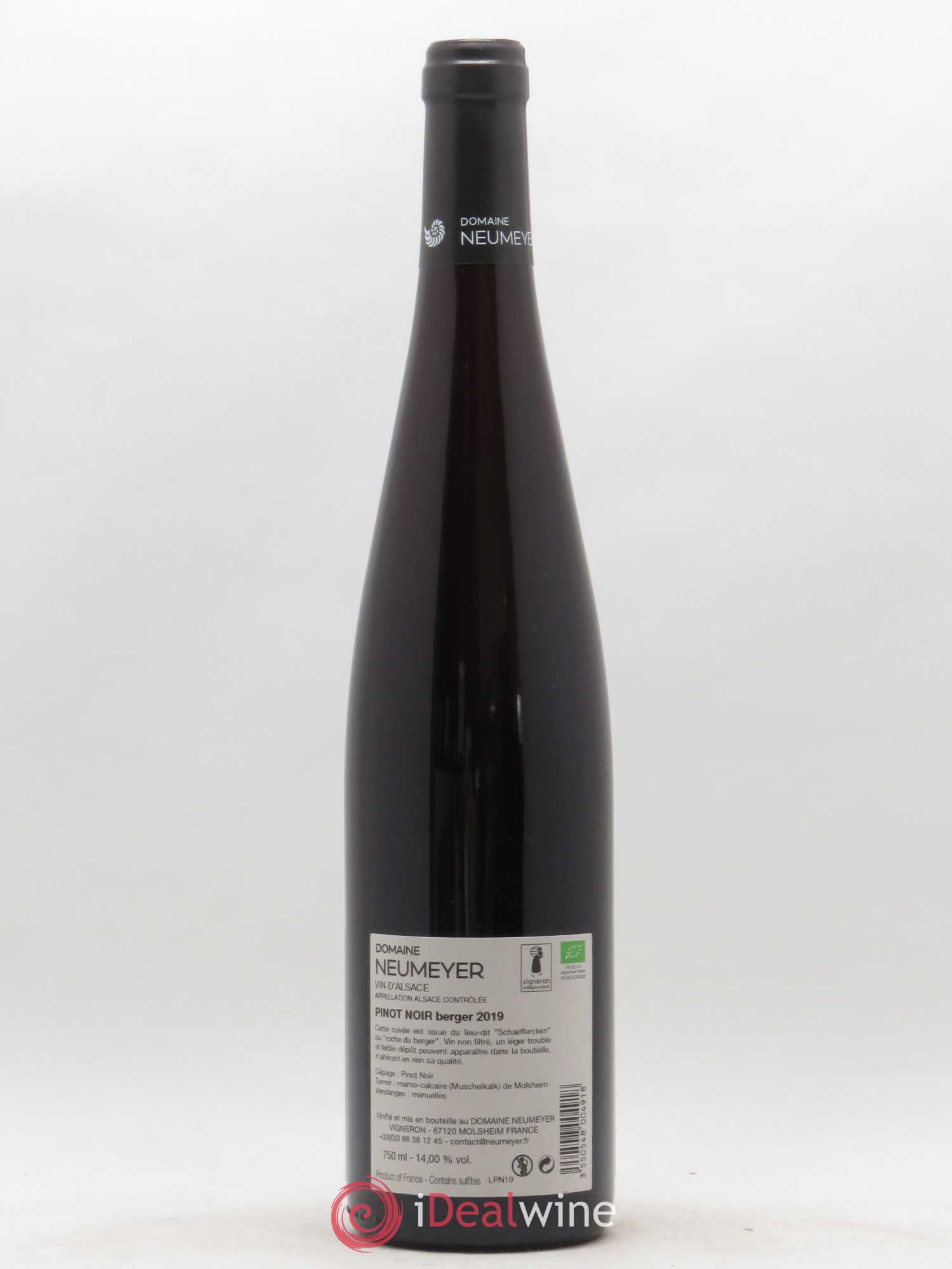 Pinot Noir Neumeyer Berger 2019 - Posten von 1 Flasche - 1