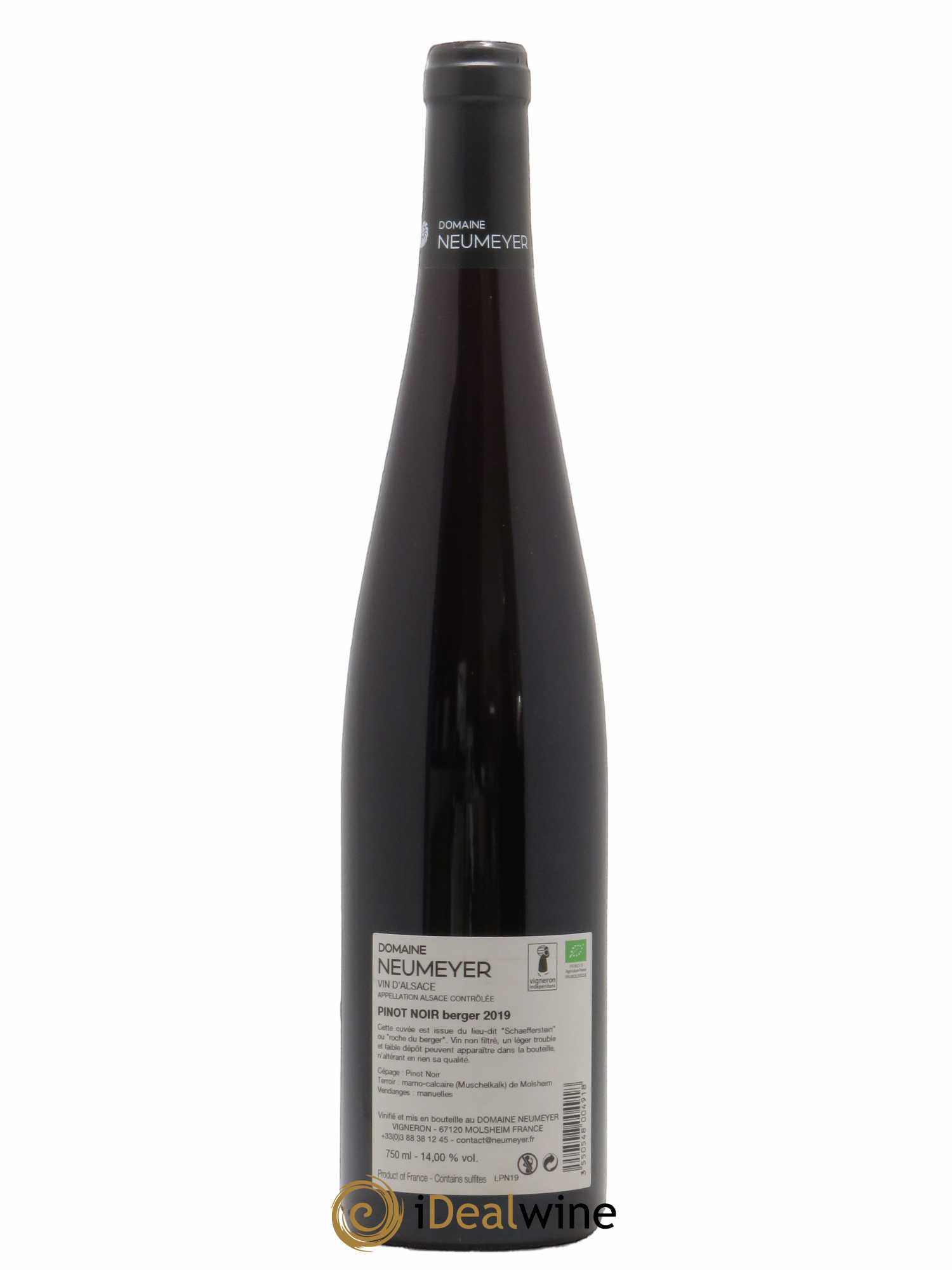 Pinot Noir Neumeyer Berger 2019 - Posten von 1 Flasche - 1