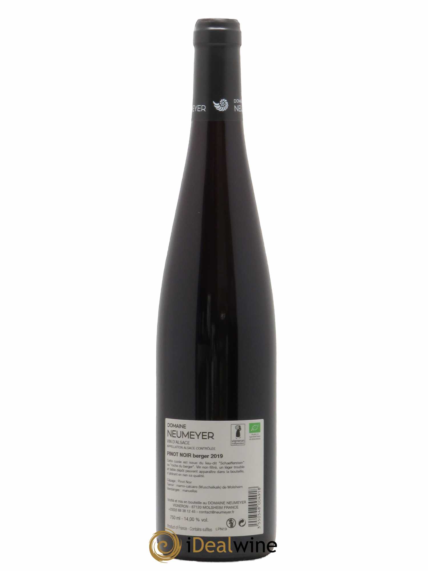 Pinot Noir Neumeyer Berger 2019 - Posten von 1 Flasche - 1