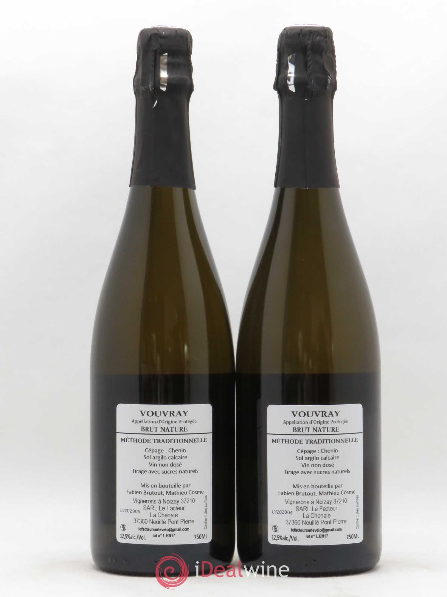 Vouvray Brut Nature Le Facteur à Vélo M Cosme - Posten von 2 Flaschen - 1