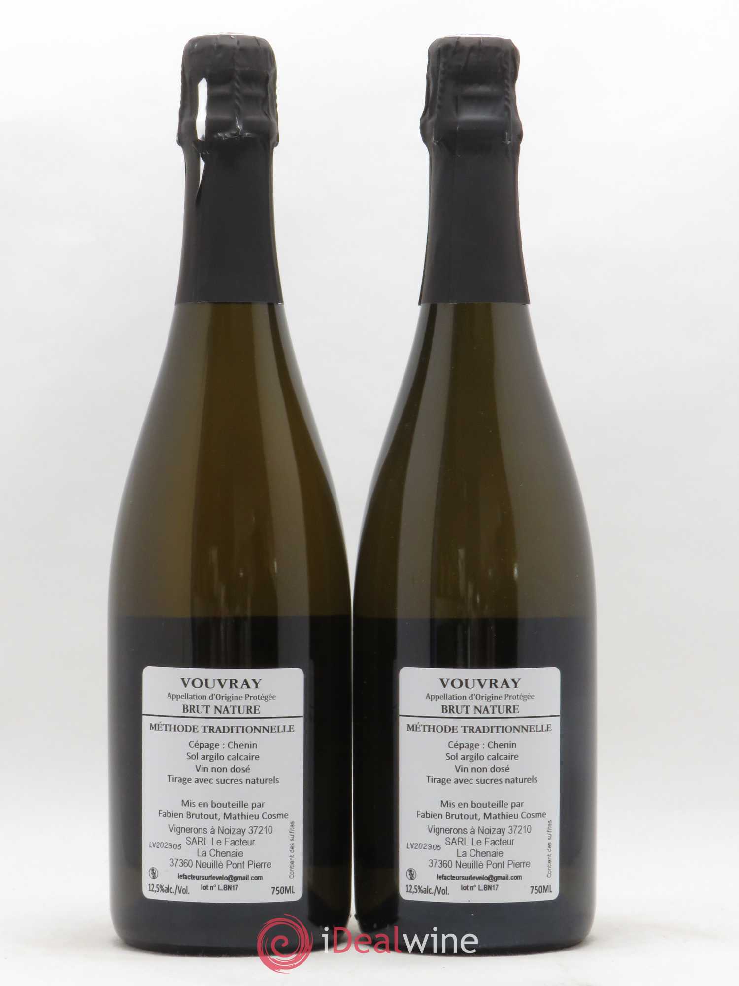 Vouvray Brut Nature Le Facteur à Vélo M Cosme - Lot de 2 bouteilles - 1