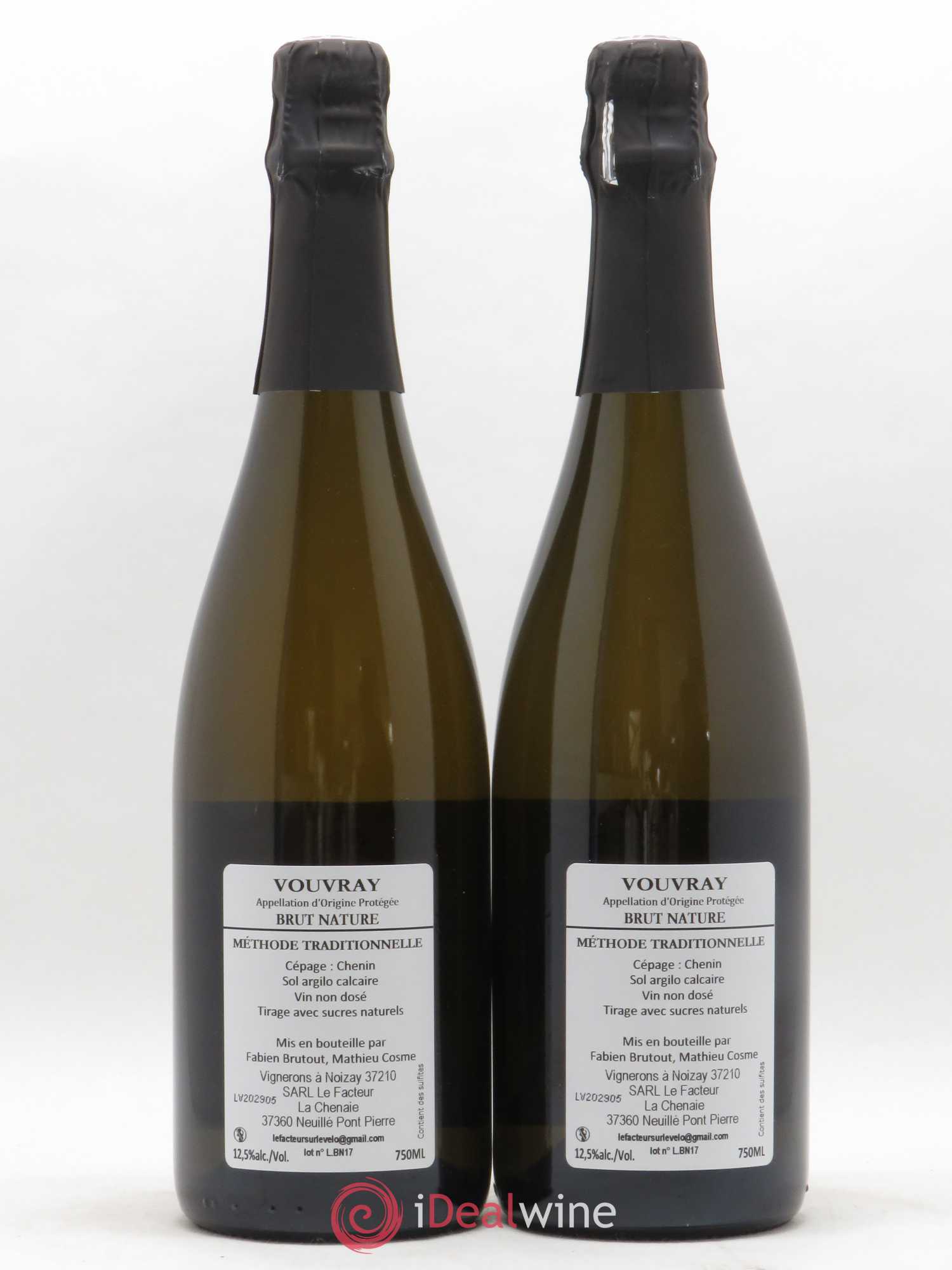 Vouvray Brut Nature Le Facteur à Vélo M Cosme - Posten von 2 Flaschen - 1