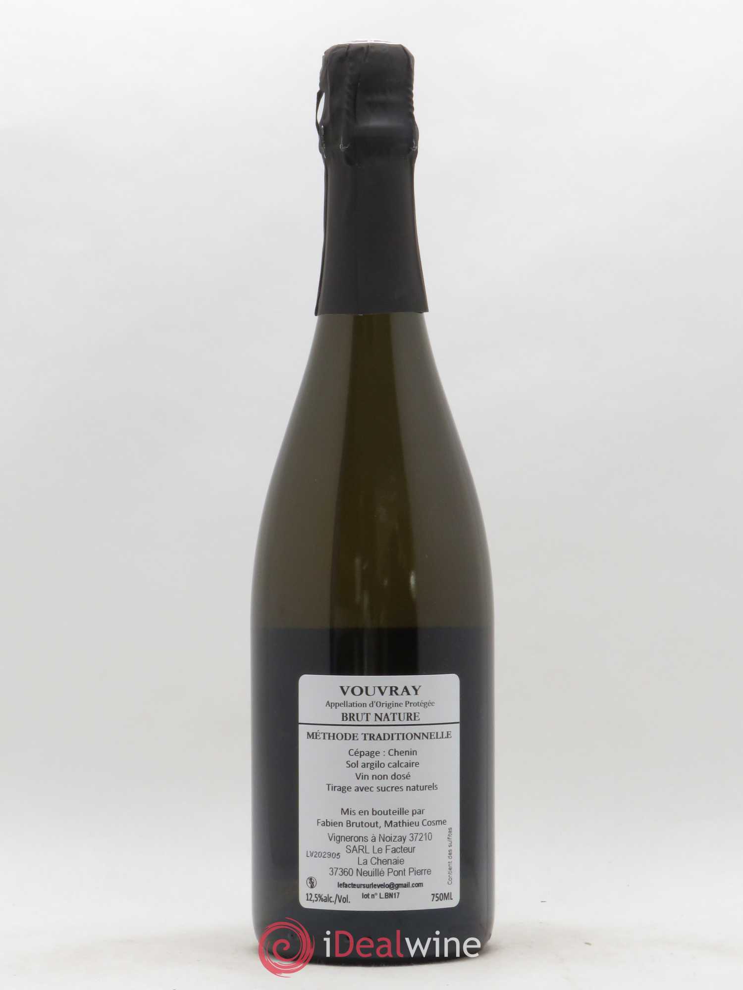 Vouvray Brut Nature Le Facteur à Vélo M Cosme - Lot de 1 bouteille - 1