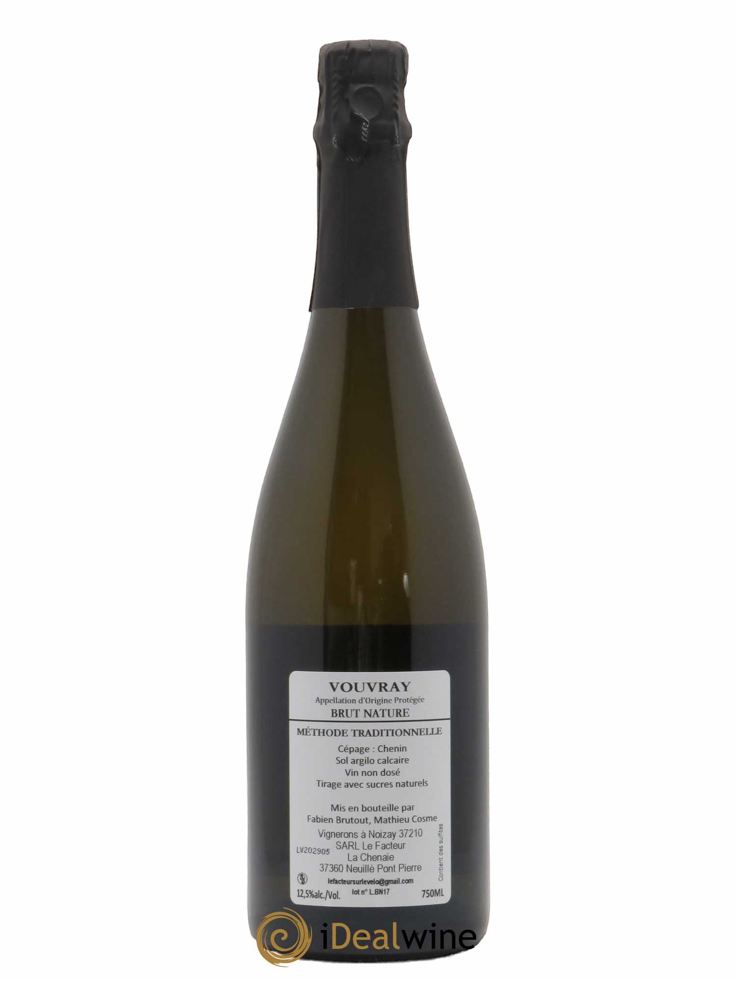 Vouvray Brut Nature Le Facteur à Vélo M Cosme - Posten von 1 Flasche - 1