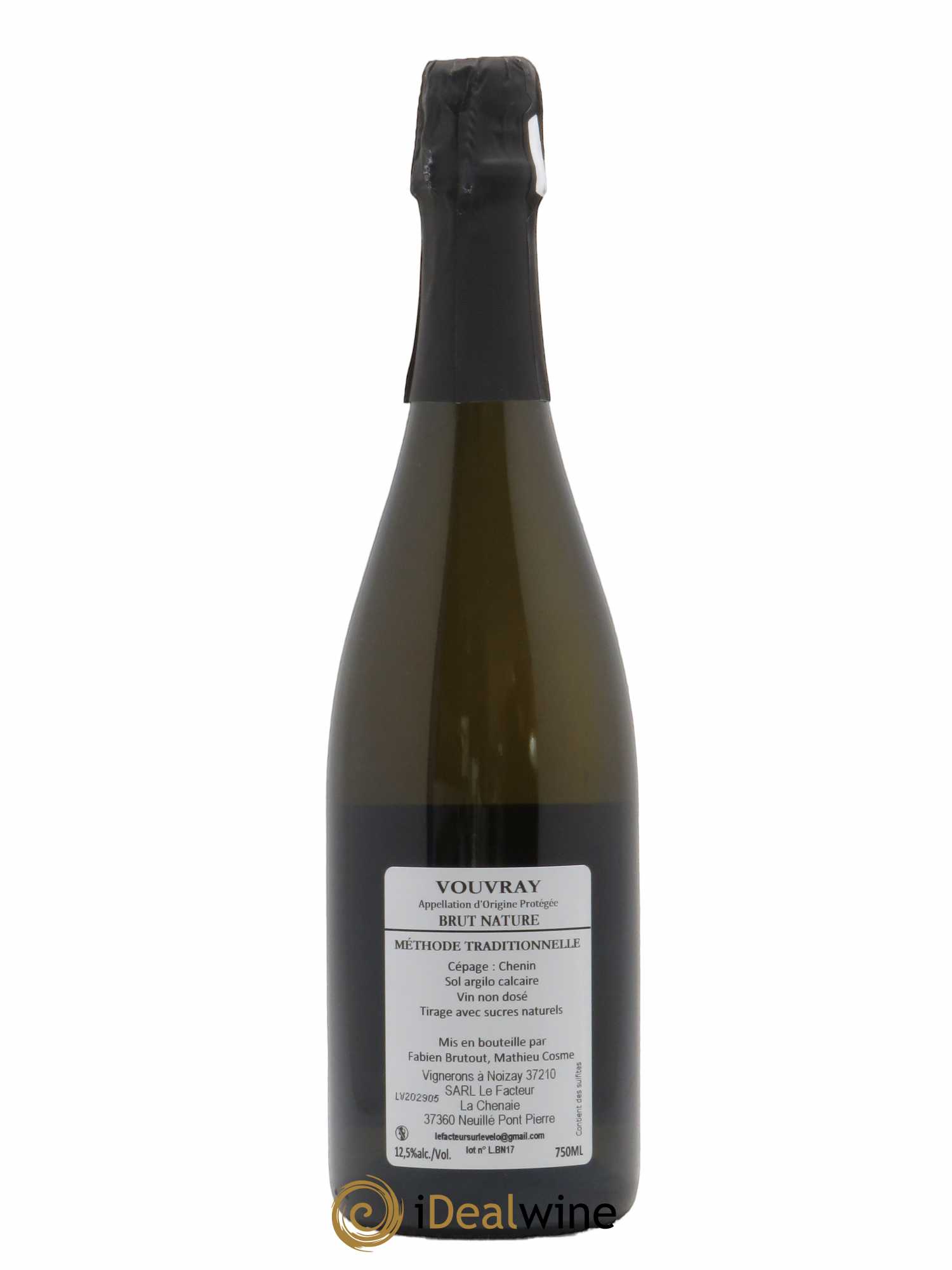 Vouvray Brut Nature Le Facteur à Vélo M Cosme - Posten von 1 Flasche - 1