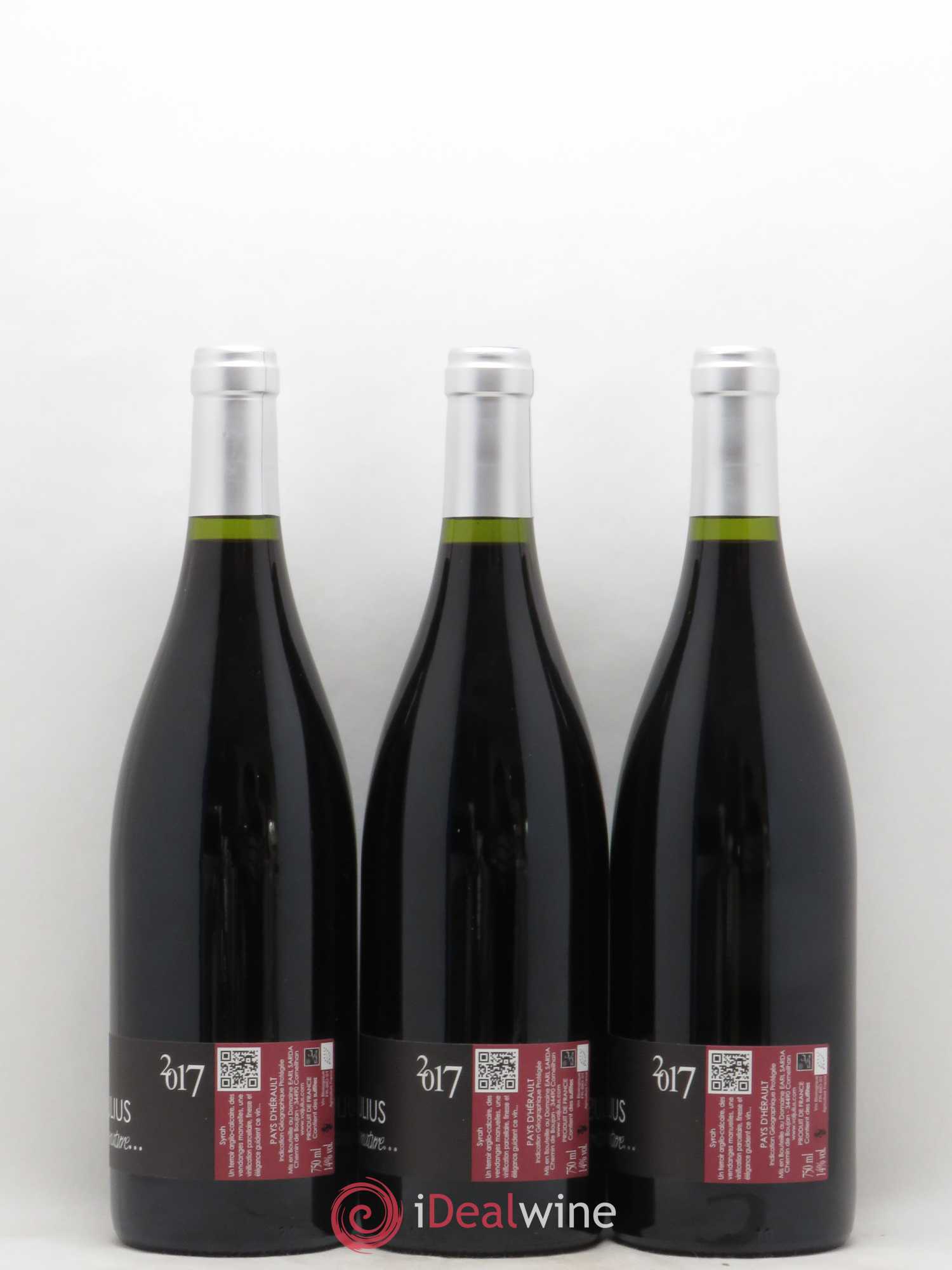 Pays d'Hérault Valjulius Signature J Et B Sarda 2017 - Lot of 6 bottles - 4