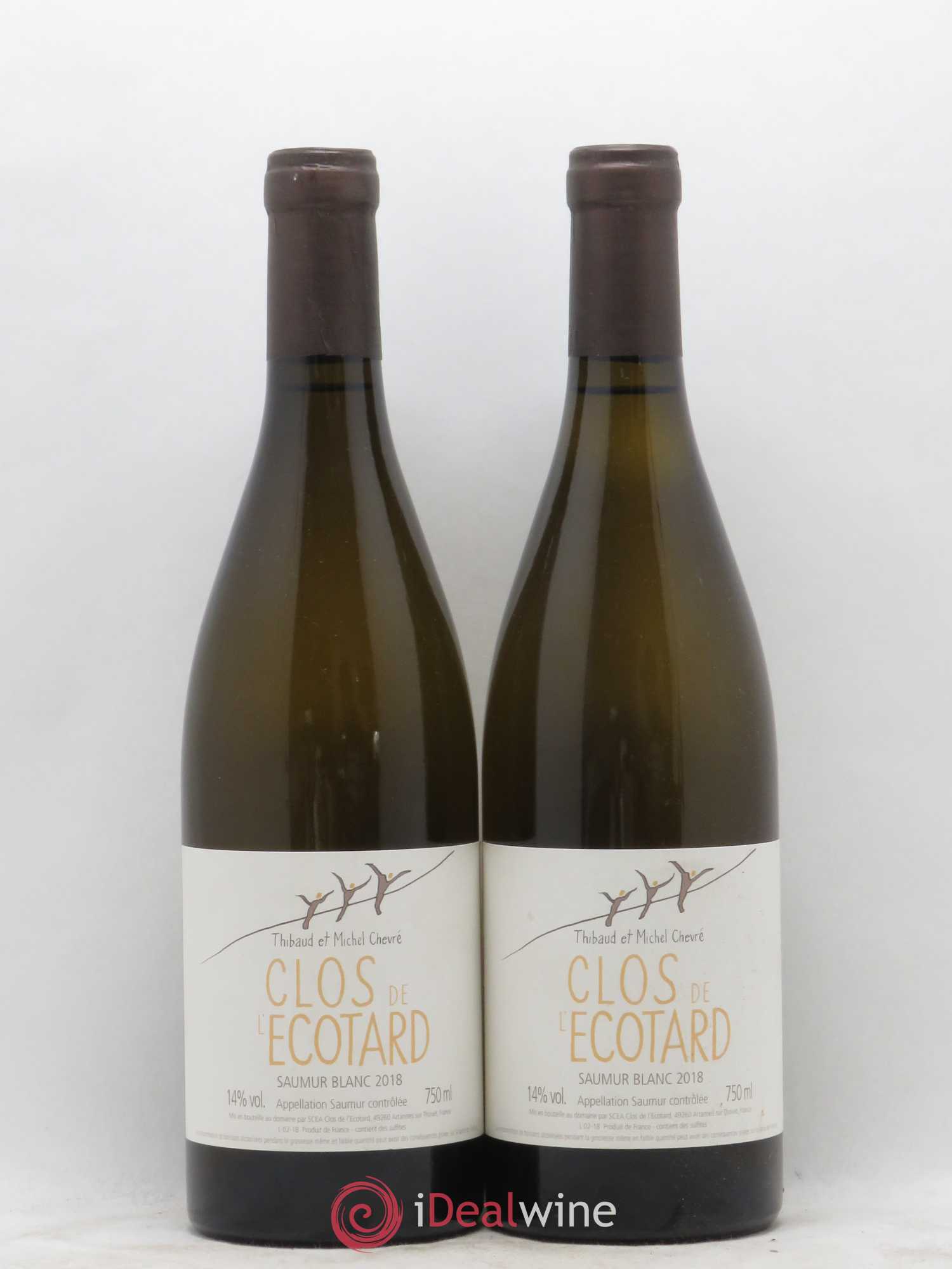 Saumur Clos de l'écotard Michel Chevré 2018 - Lot de 2 bouteilles - 0