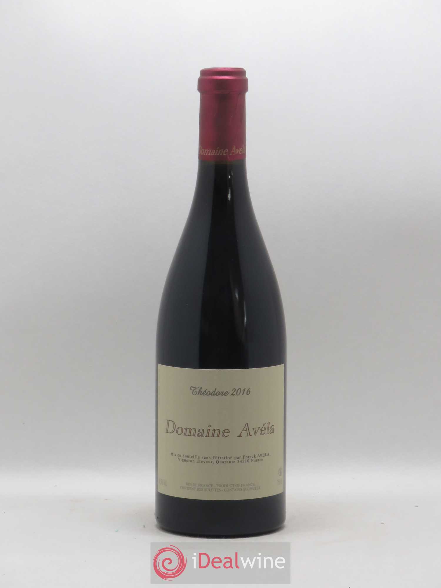 Vin de France Théodore Domaine Avéla 2016 - Lot de 1 bouteille - 0