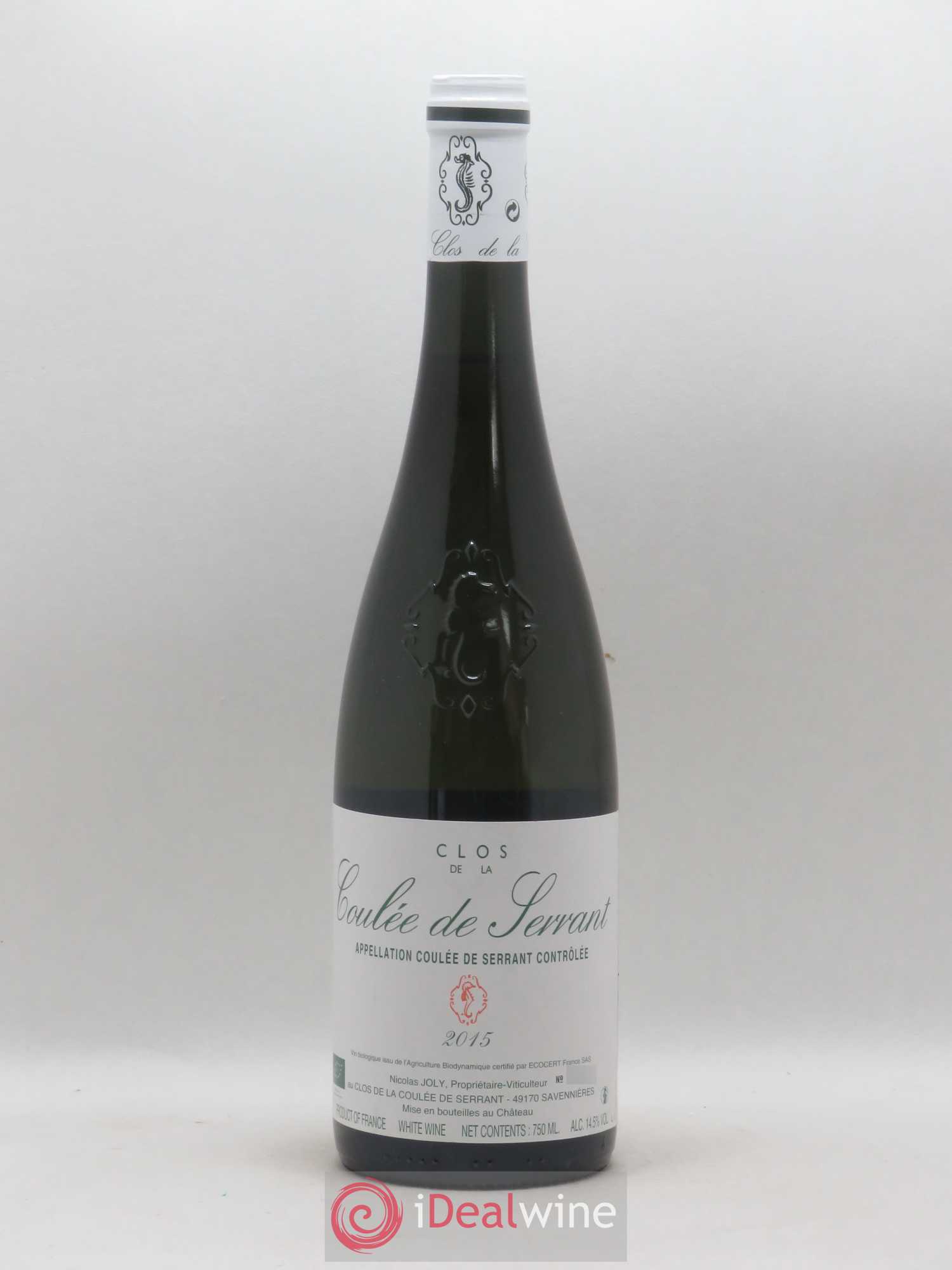 Savennières Clos de la Coulée de Serrant Vignobles de la Coulée de Serrant - Nicolas Joly 2015 - Lot de 1 bouteille - 0