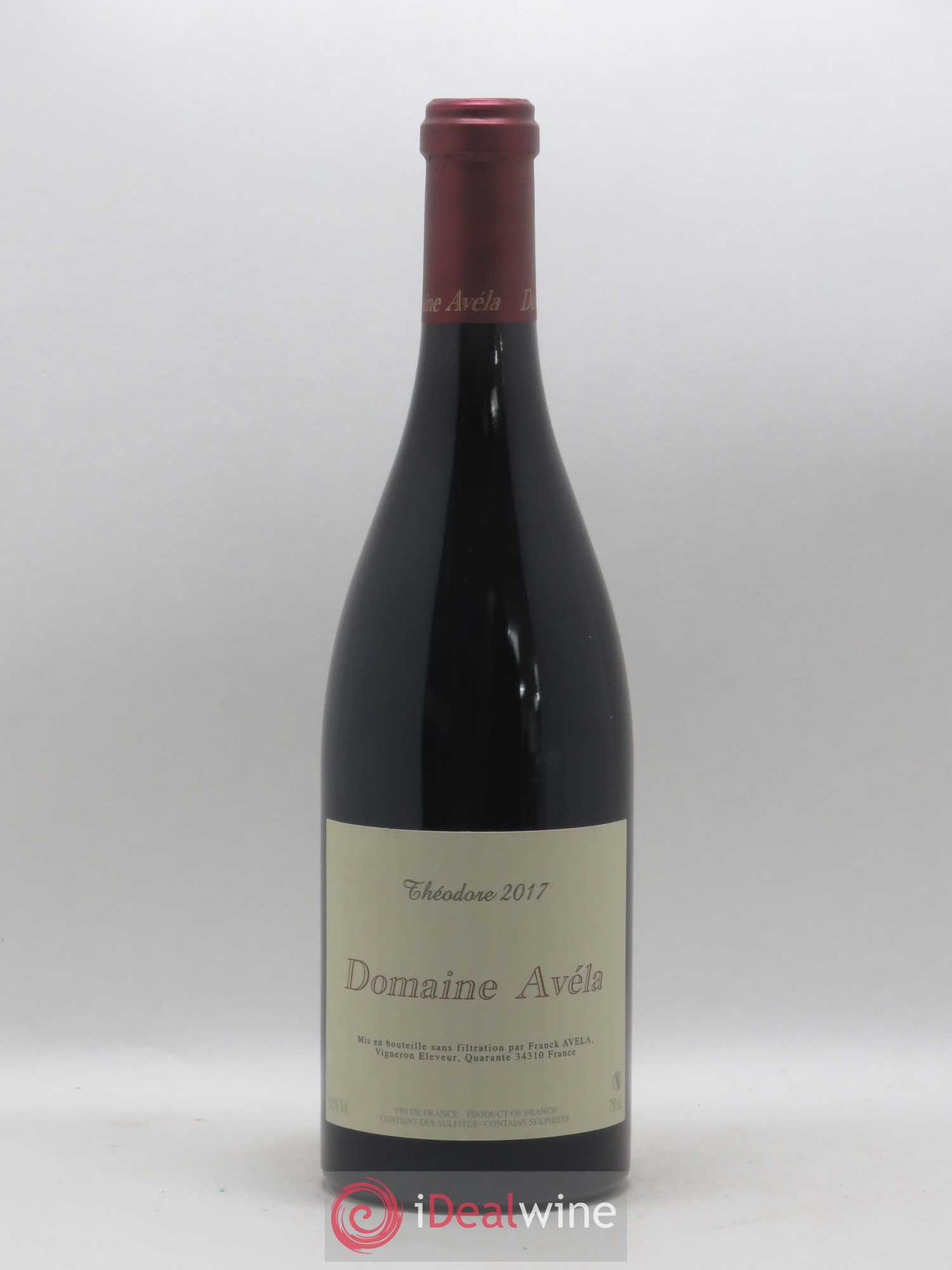 Vin de France Théodore Domaine Avéla 2017 - Lot de 1 bouteille - 0