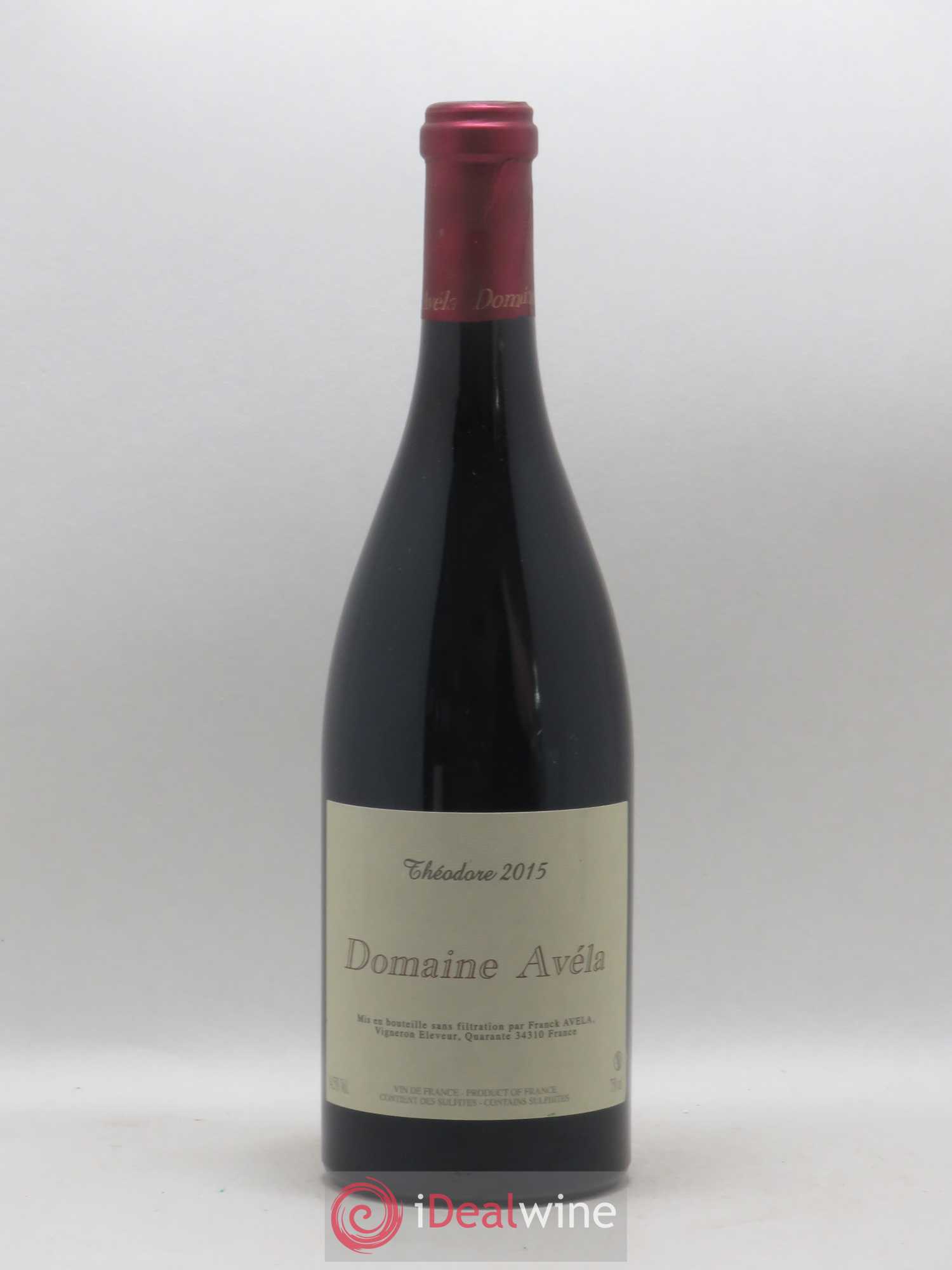 Vin de France Théodore Domaine Avéla 2015 - Lot de 1 bouteille - 0