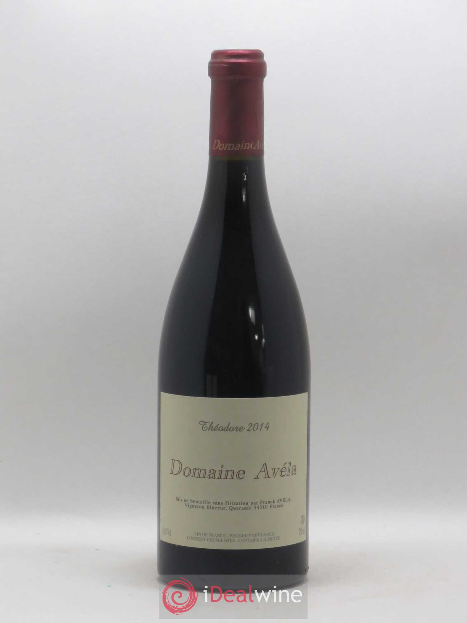 Vin de France Théodore Domaine Avéla 2014 - Lot de 1 bouteille - 0