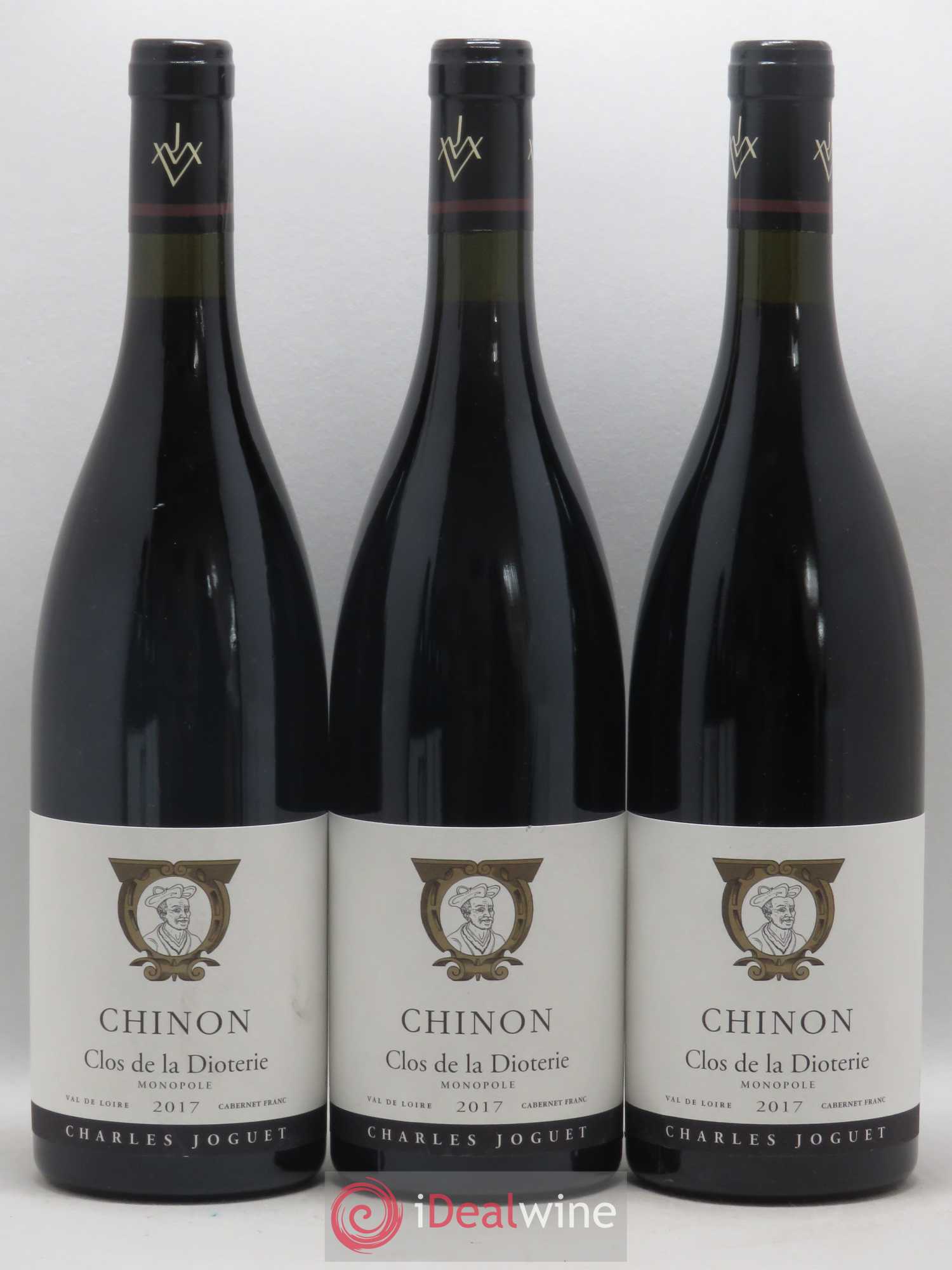 Chinon Clos de La Dioterie Charles Joguet 2017 - Lot de 3 bouteilles - 0
