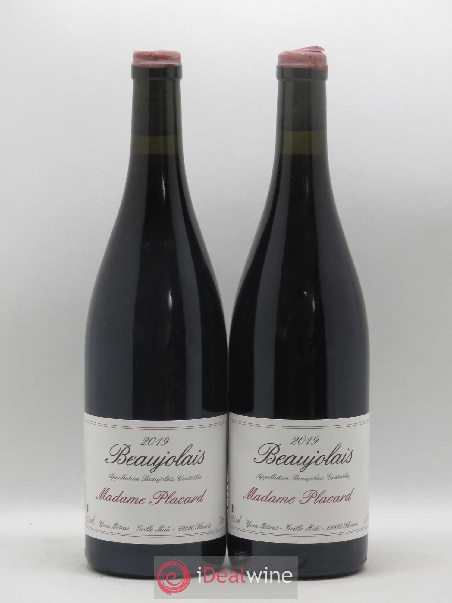 Beaujolais Madame Placard Yvon Métras 2019 - Lot de 2 bouteilles - 0