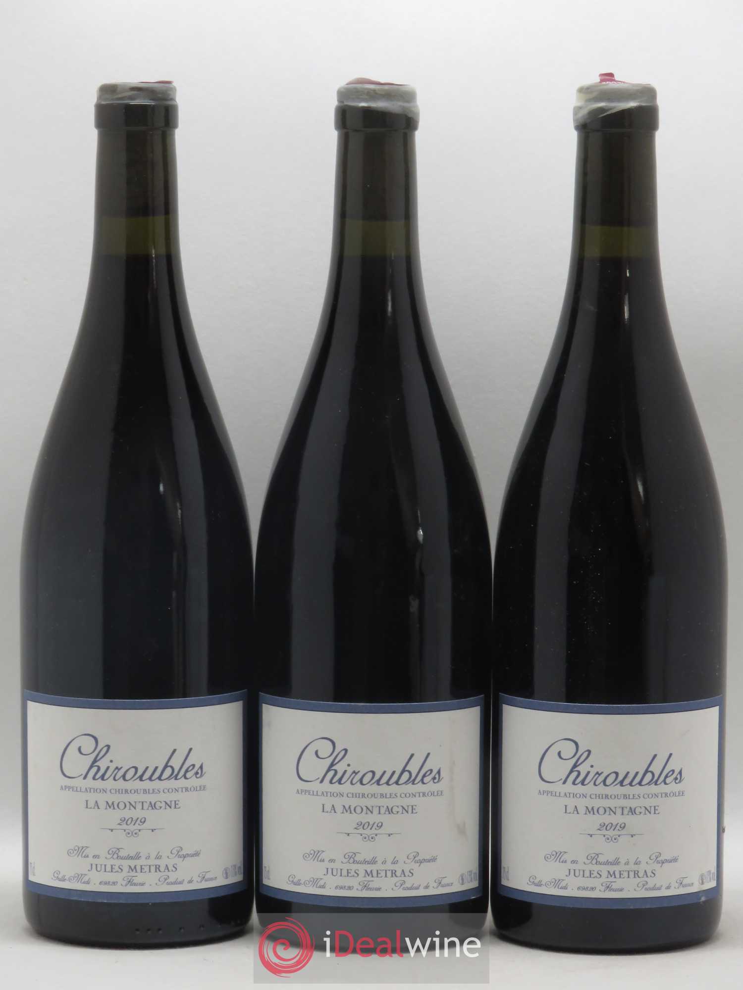 Chiroubles La Montagne Jules Métras (Domaine) 2019 - Lot de 3 bouteilles - 0