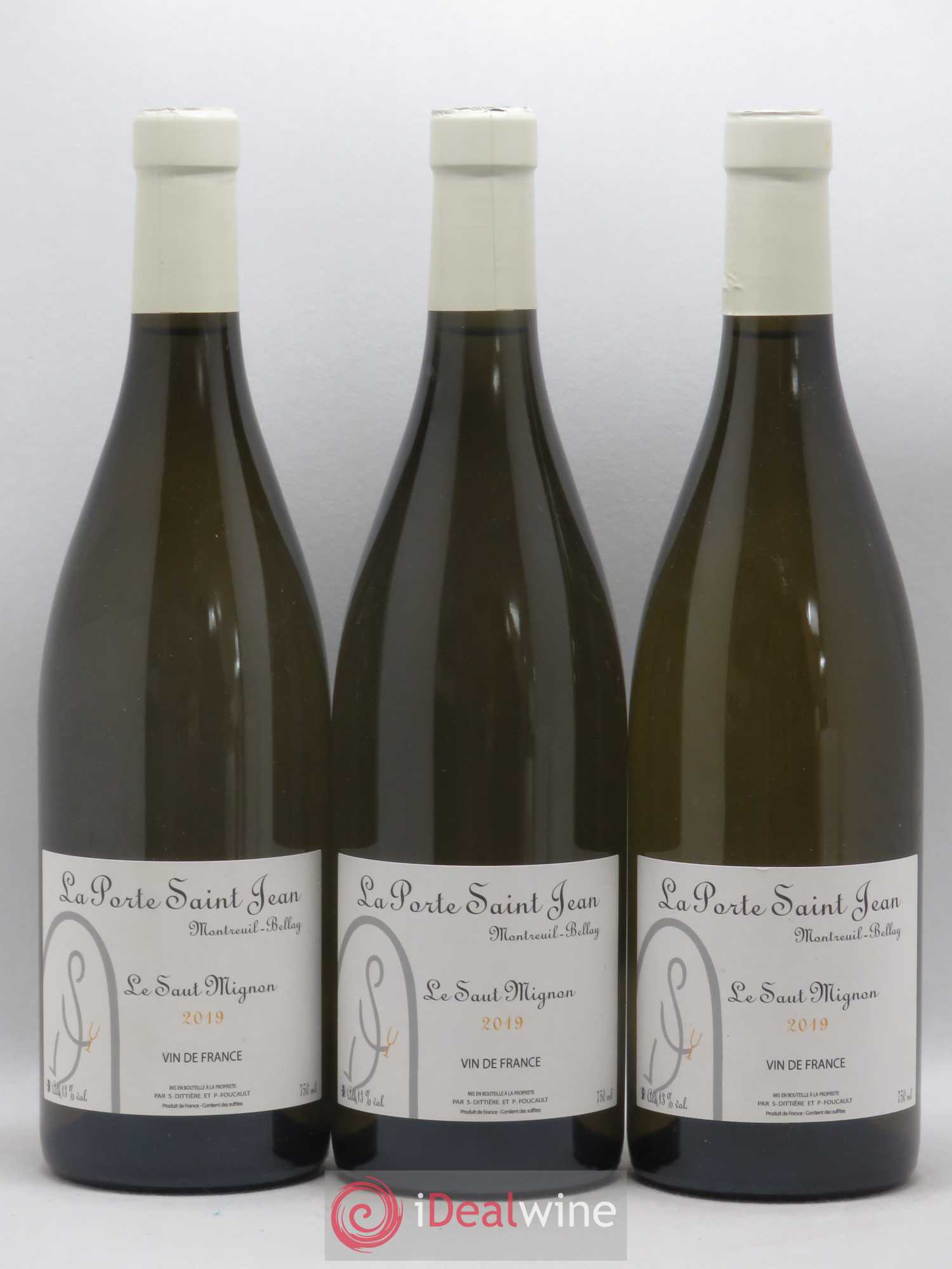Vin de France Le Saut Mignon La Porte Saint Jean 2019 - Lot de 3 bouteilles - 0