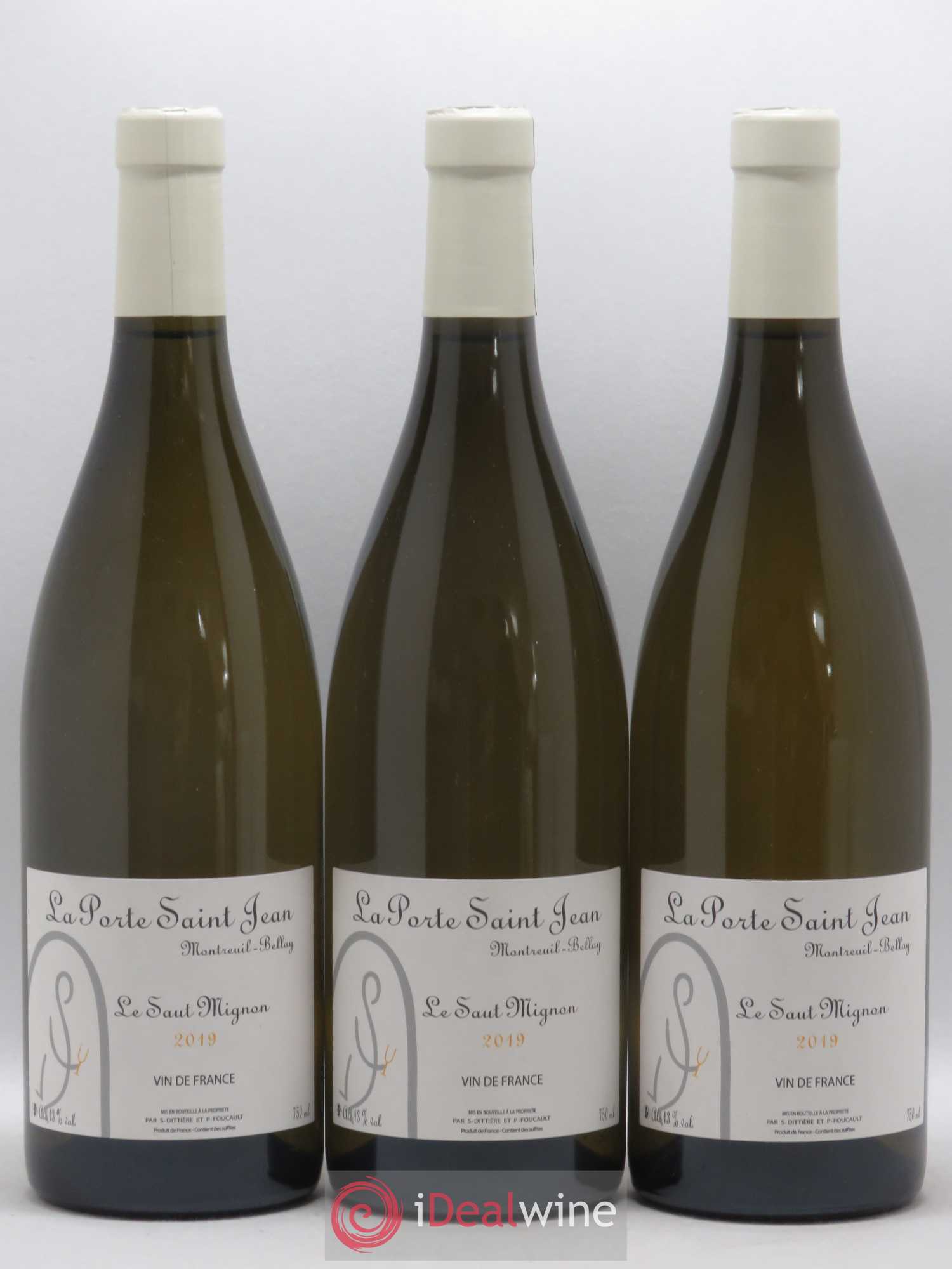 Vin de France Le Saut Mignon La Porte Saint Jean 2019 - Lot de 3 bouteilles - 0