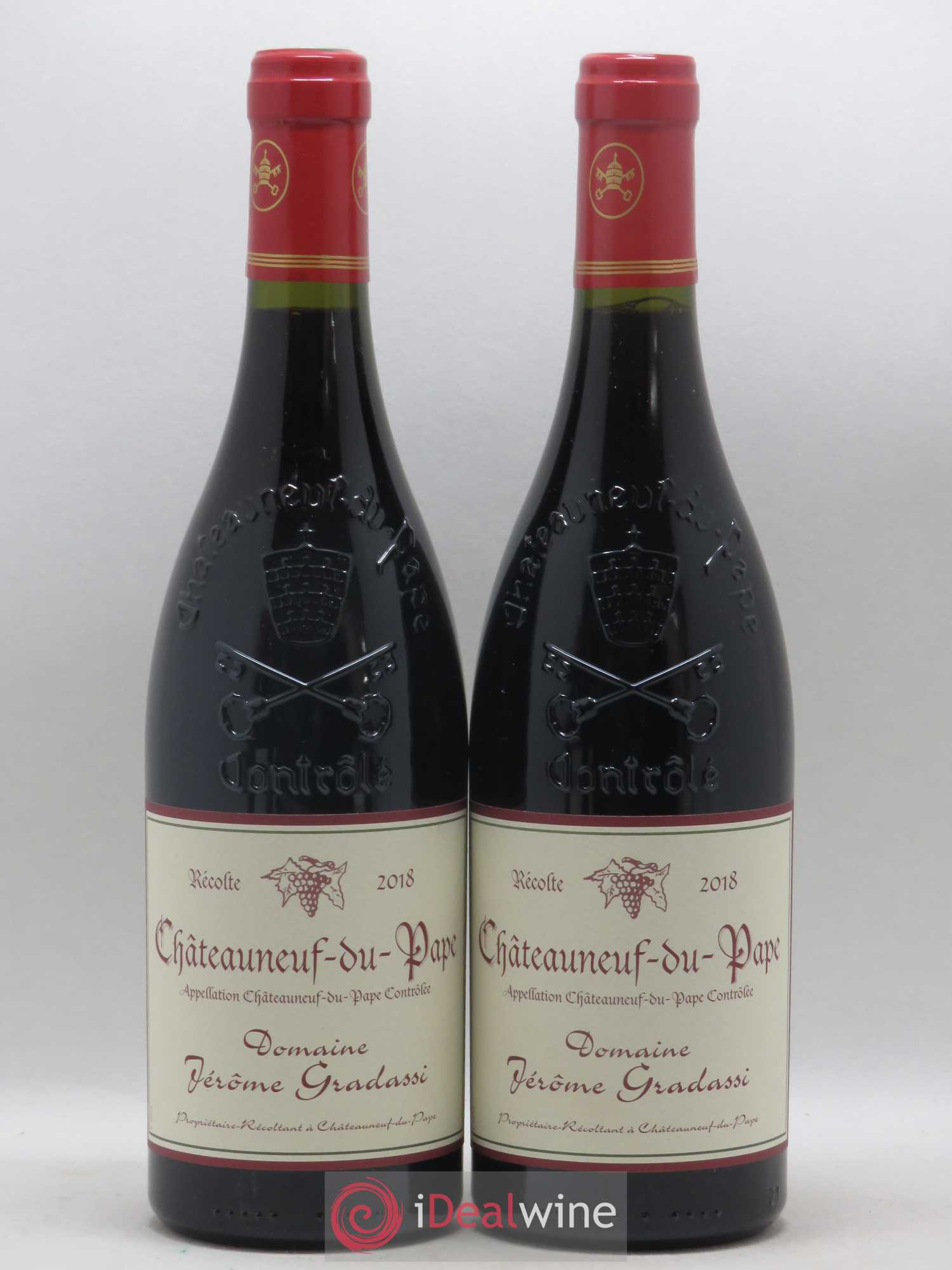Châteauneuf-du-Pape J. Gradassi 2018 - Lot de 2 bouteilles - 0